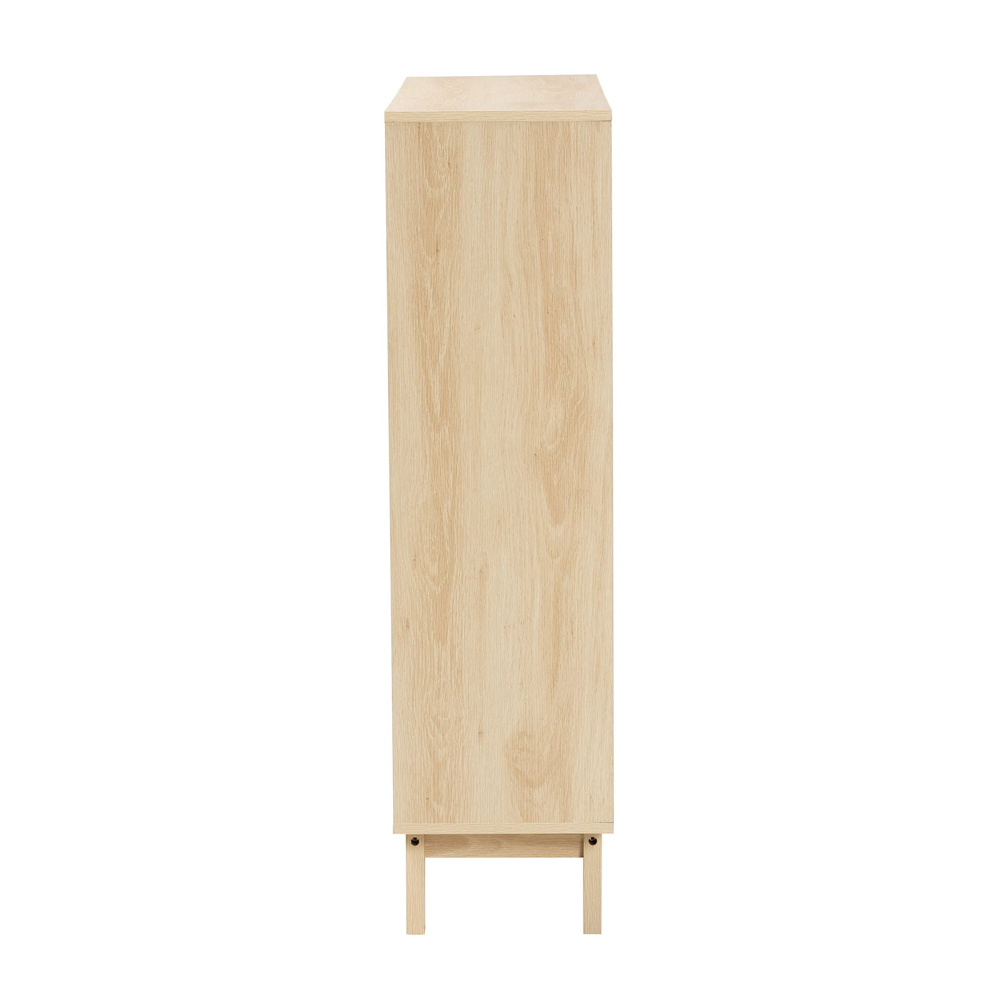 Baxton Studio Danina Japandi Oak Brown Finished Wood Bookshelf - Image 7