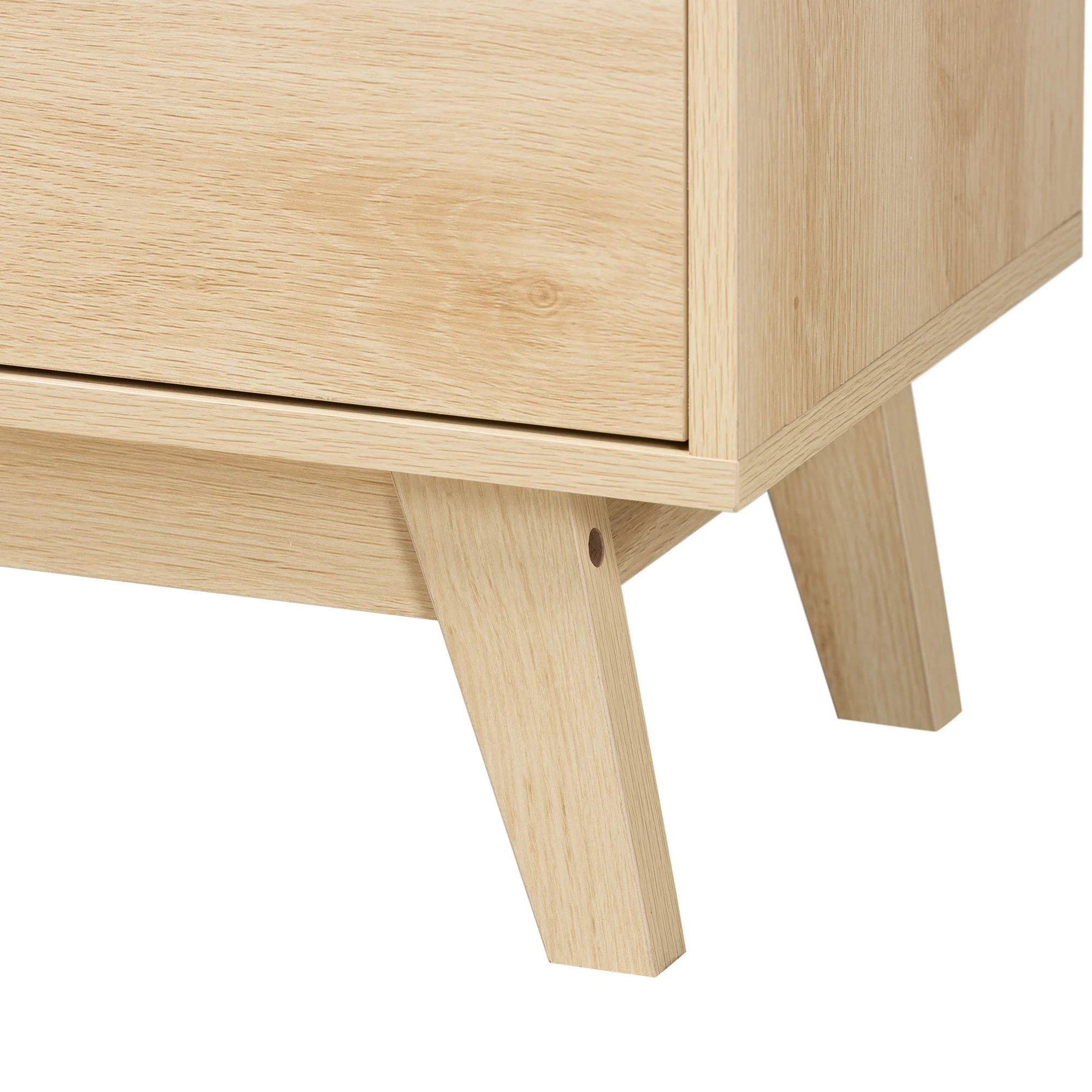 Baxton Studio Danina Japandi Oak Brown Finished Wood Bookshelf - Image 9