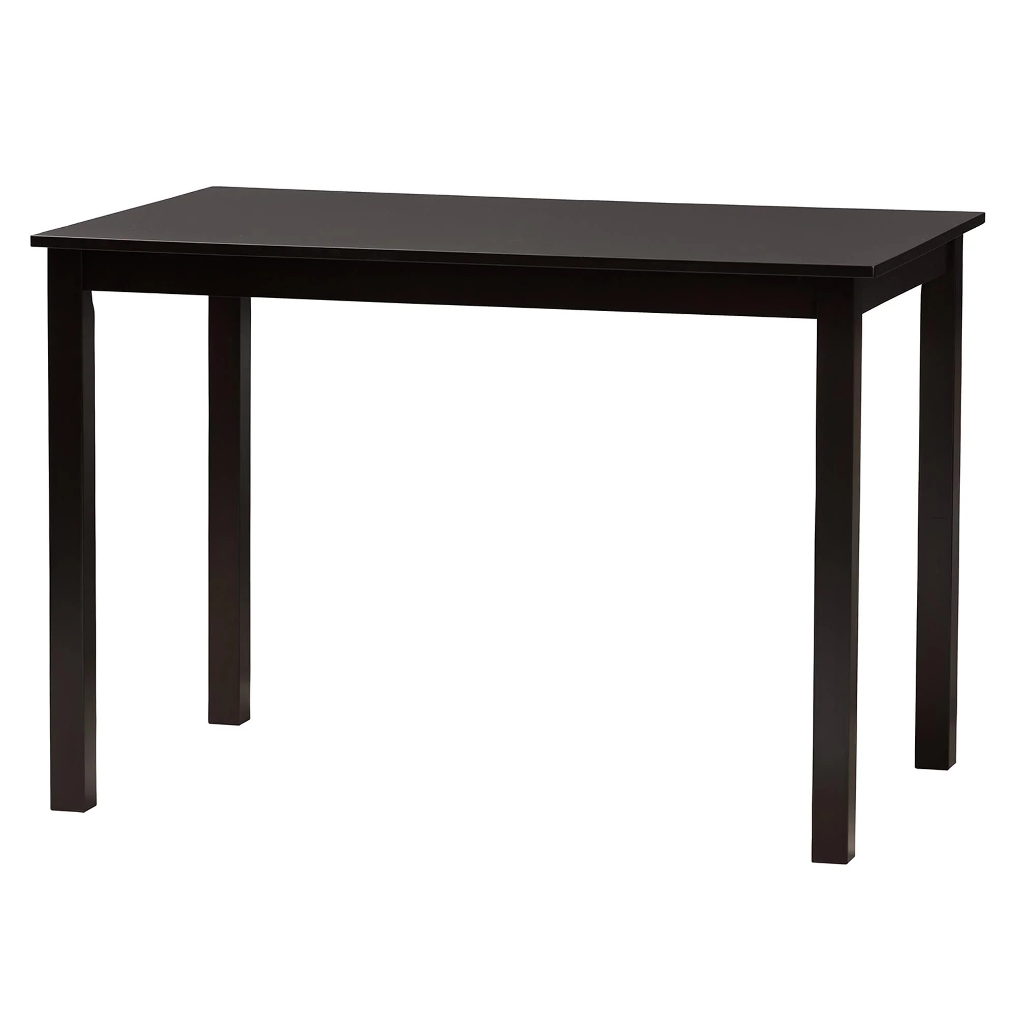 Baxton Studio Deanna Modern Beige Fabric and Dark Brown Finished Wood 5-Piece Dining Set - Image 16