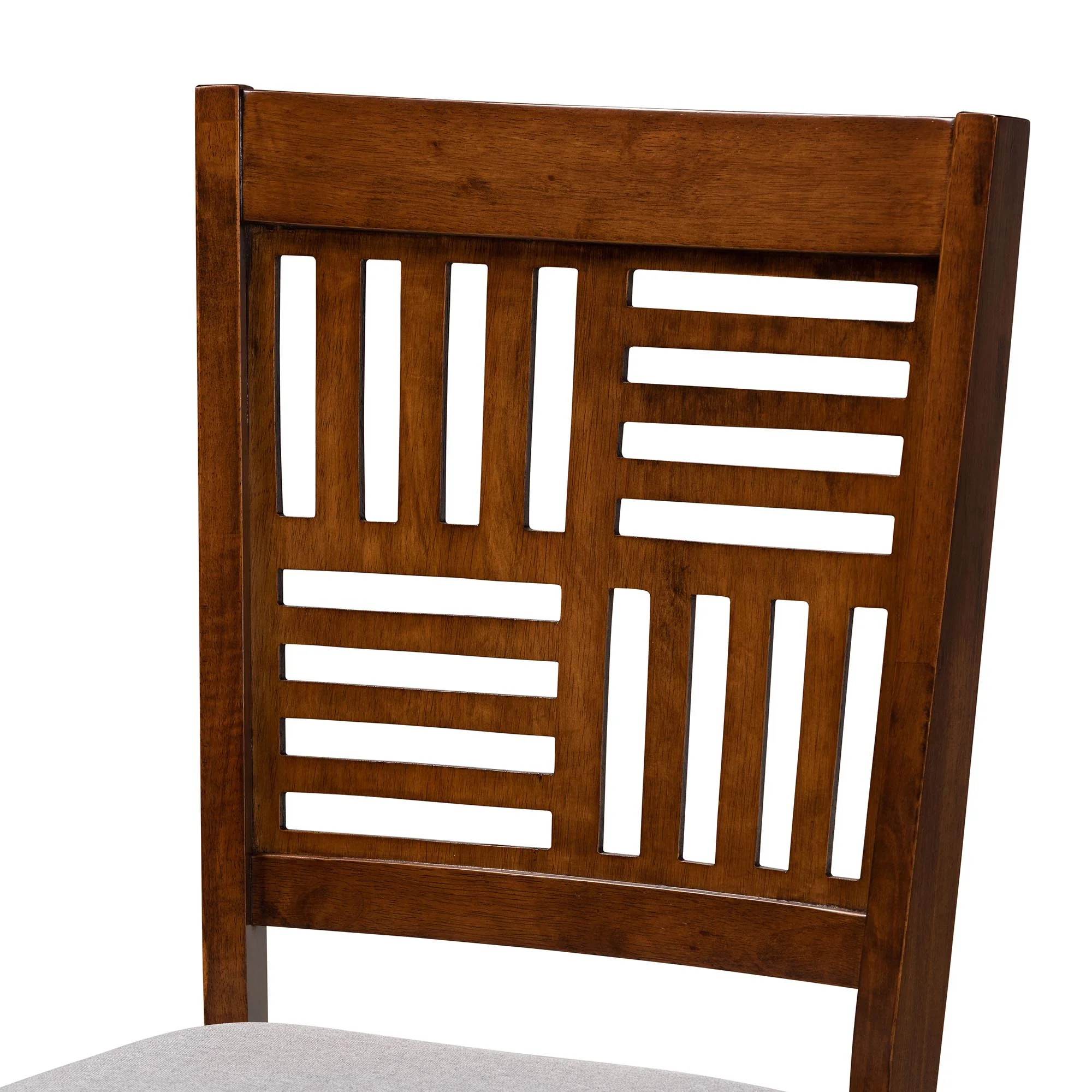 Baxton Studio Deanna Modern Beige Fabric and Dark Brown Finished Wood 5-Piece Dining Set - Image 28