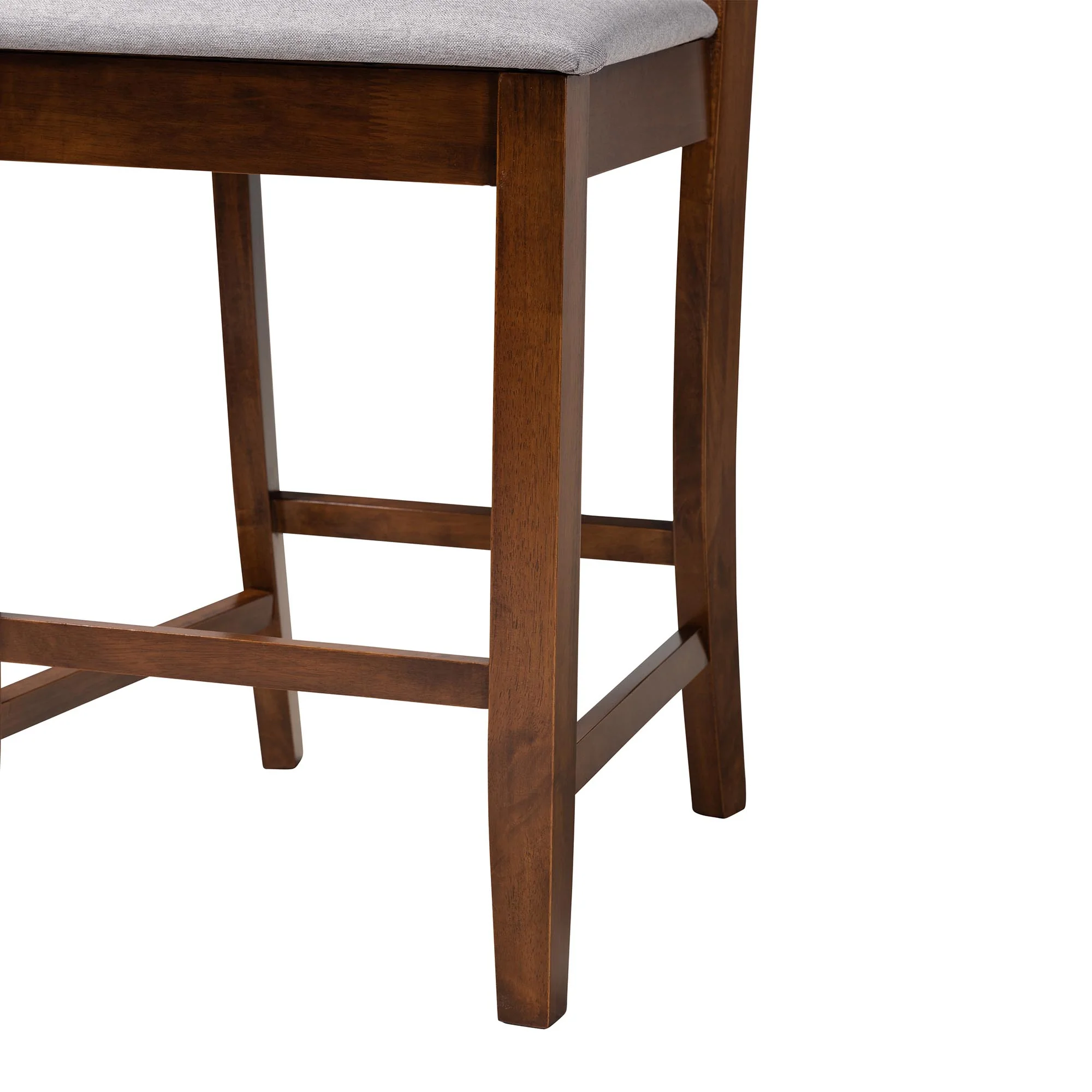 Baxton Studio Deanna Modern Beige Fabric and Dark Brown Finished Wood 5-Piece Pub Set - Image 29