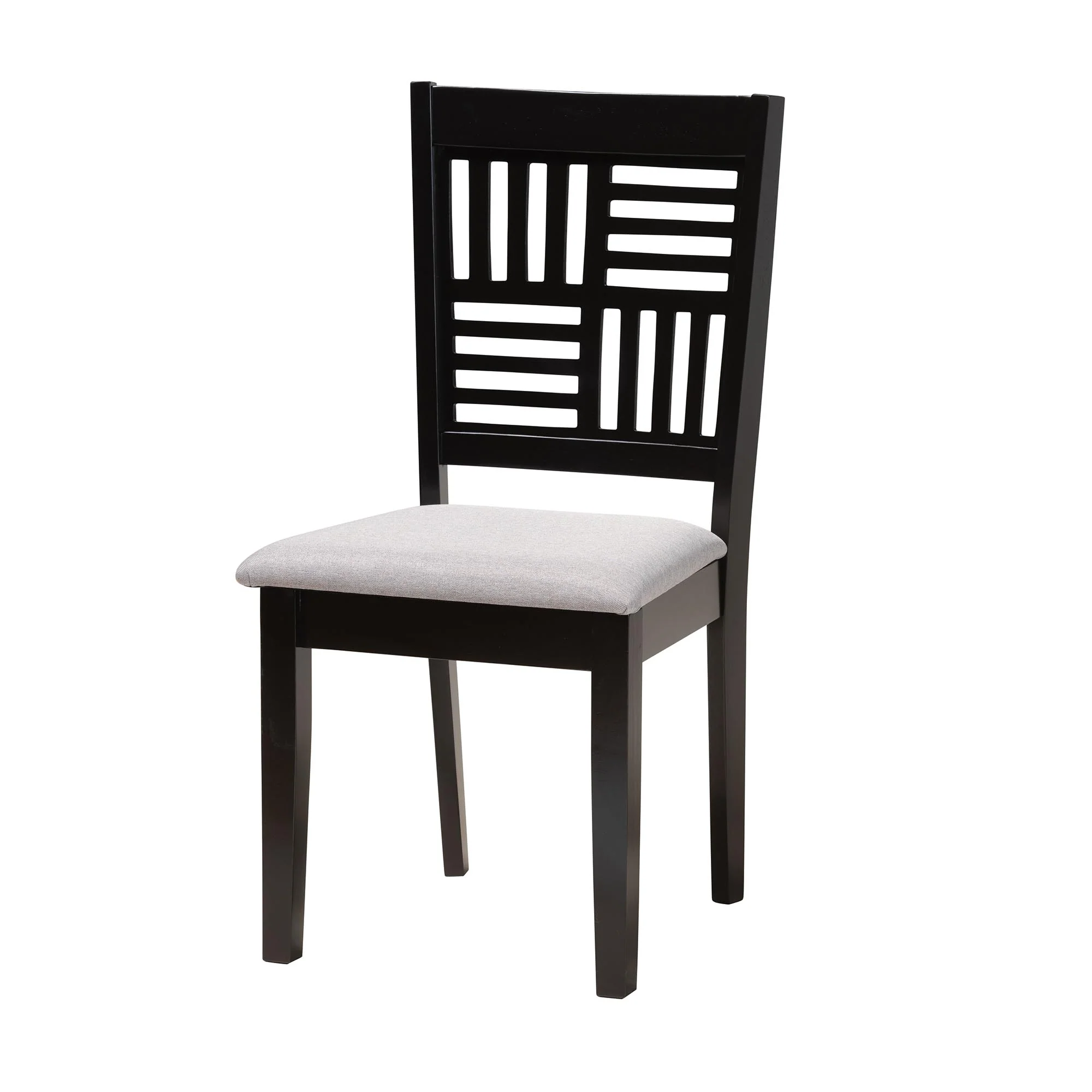 Baxton Studio Deanna Modern Beige Fabric and Dark Brown Finished Wood 6-Piece Dining Set - Image 17