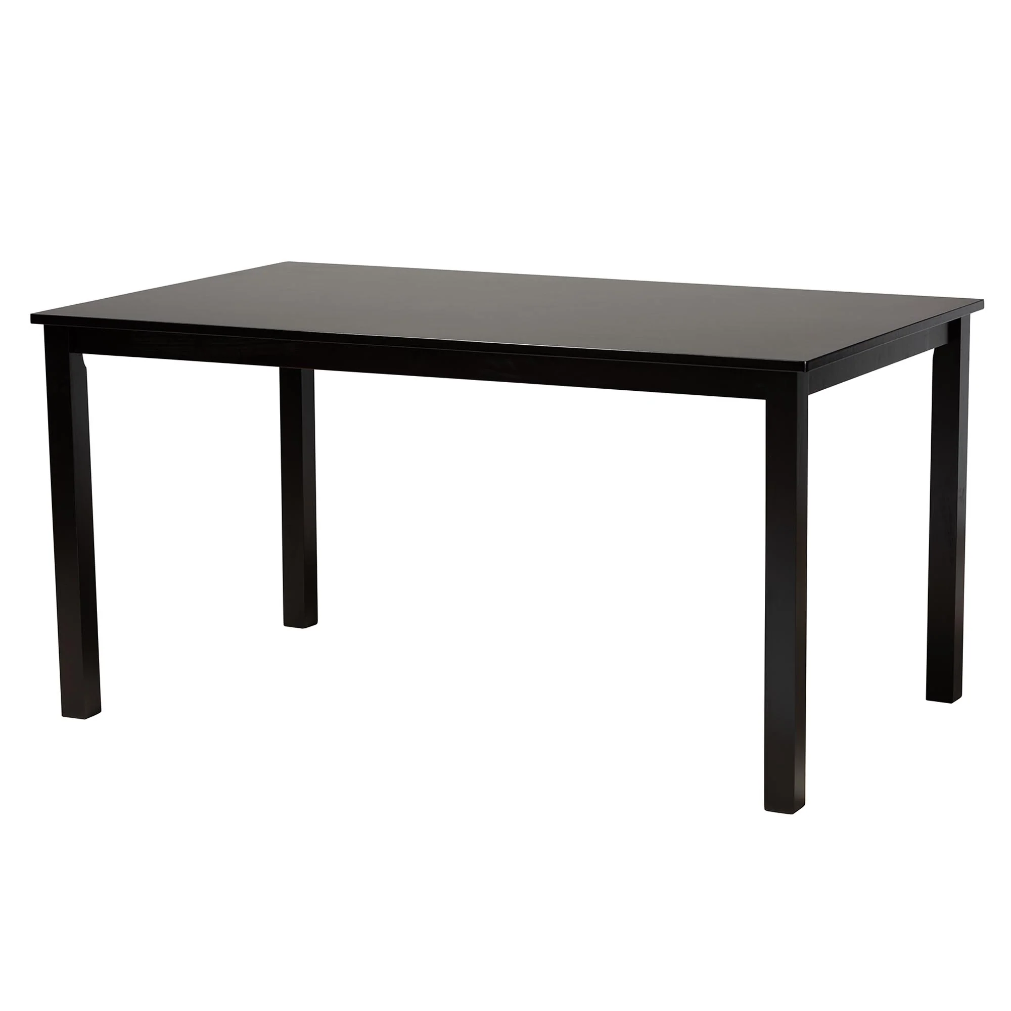 Baxton Studio Deanna Modern Beige Fabric and Dark Brown Finished Wood 6-Piece Dining Set - Image 19