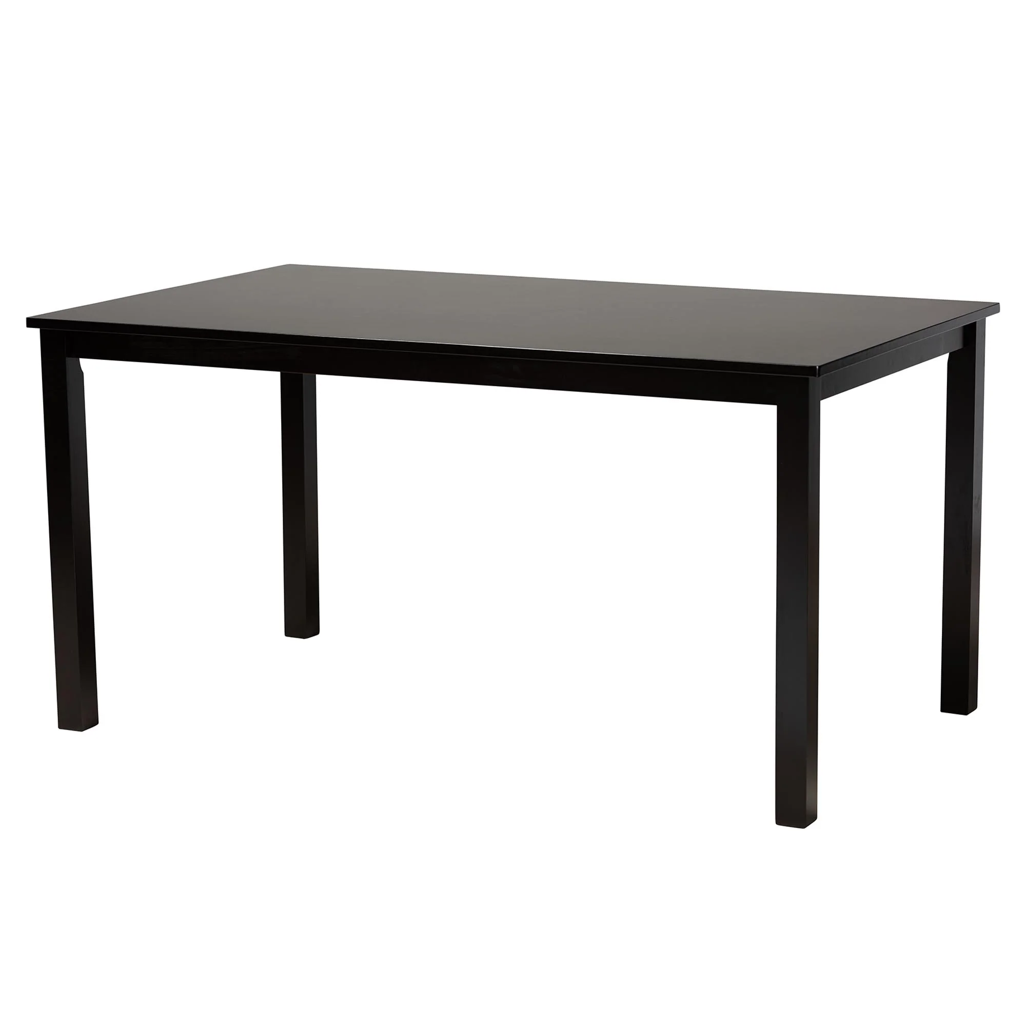 Baxton Studio Deanna Modern Beige Fabric and Dark Brown Finished Wood 7-Piece Dining Set - Image 16
