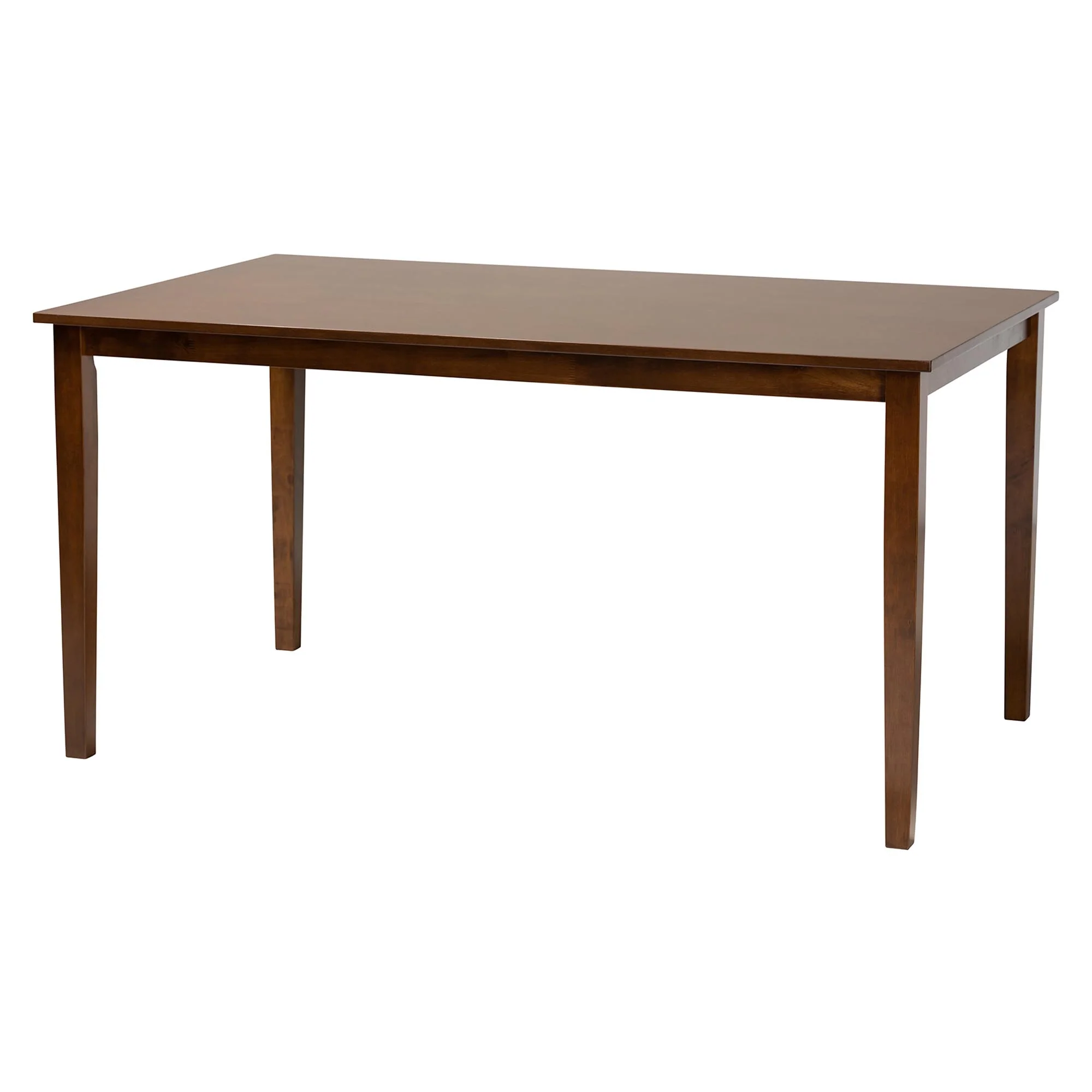 Baxton Studio Deanna Modern Beige Fabric and Dark Brown Finished Wood 7-Piece Dining Set - Image 26