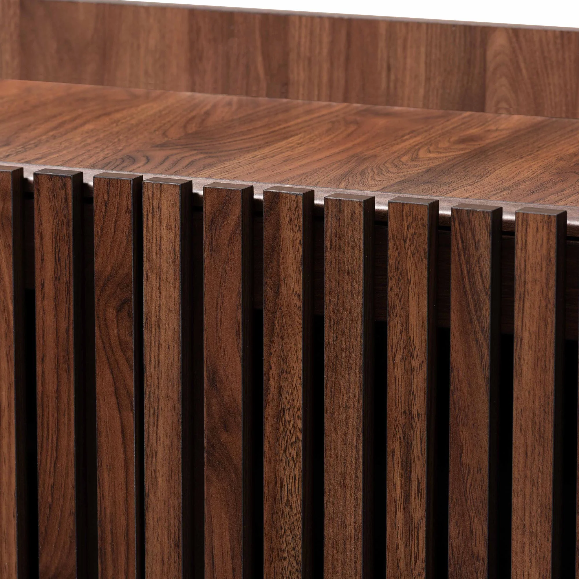 Baxton Studio Delaire Mid-Century Modern Walnut Brown Finished Wood Shoe Cabinet - Image 6