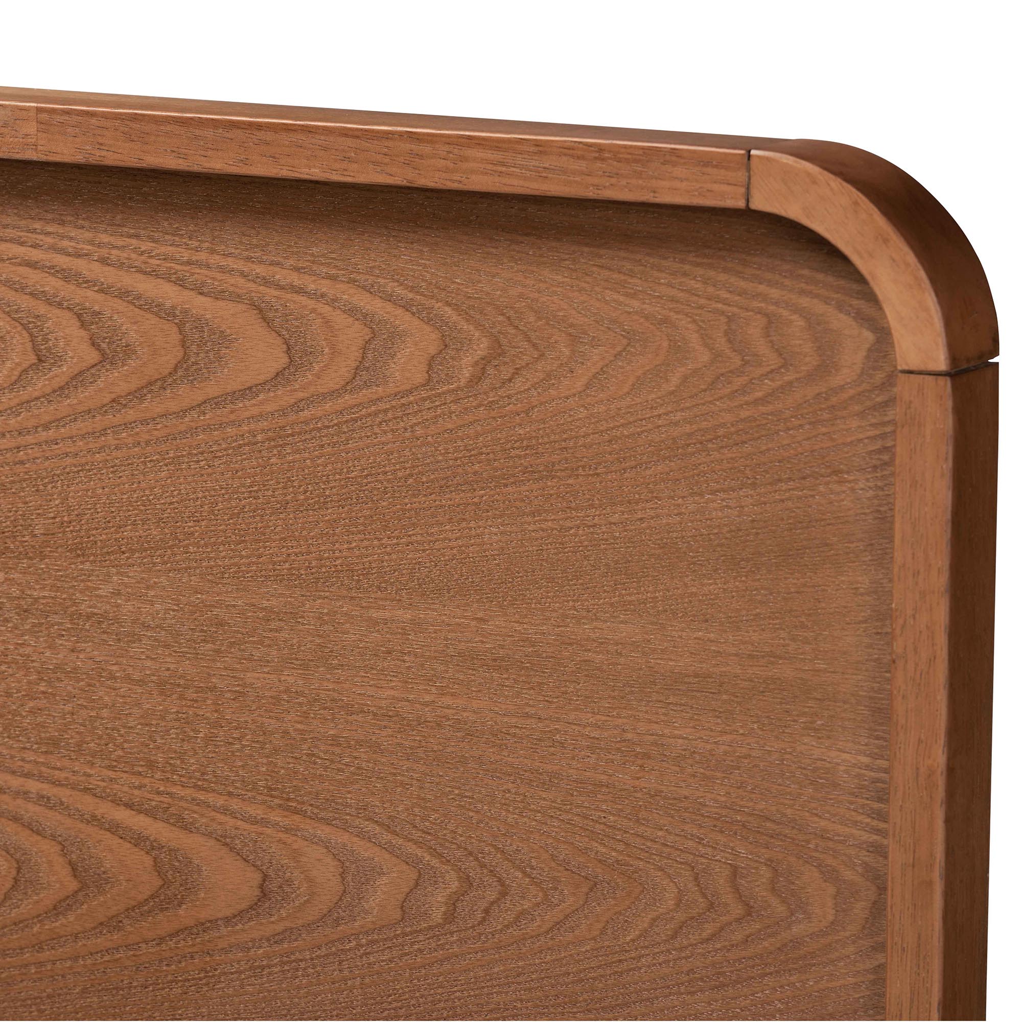Baxton Studio Demeter Mid-Century Modern Walnut Brown Finished Wood Queen Size 5-Piece Bedroom Set - Image 3