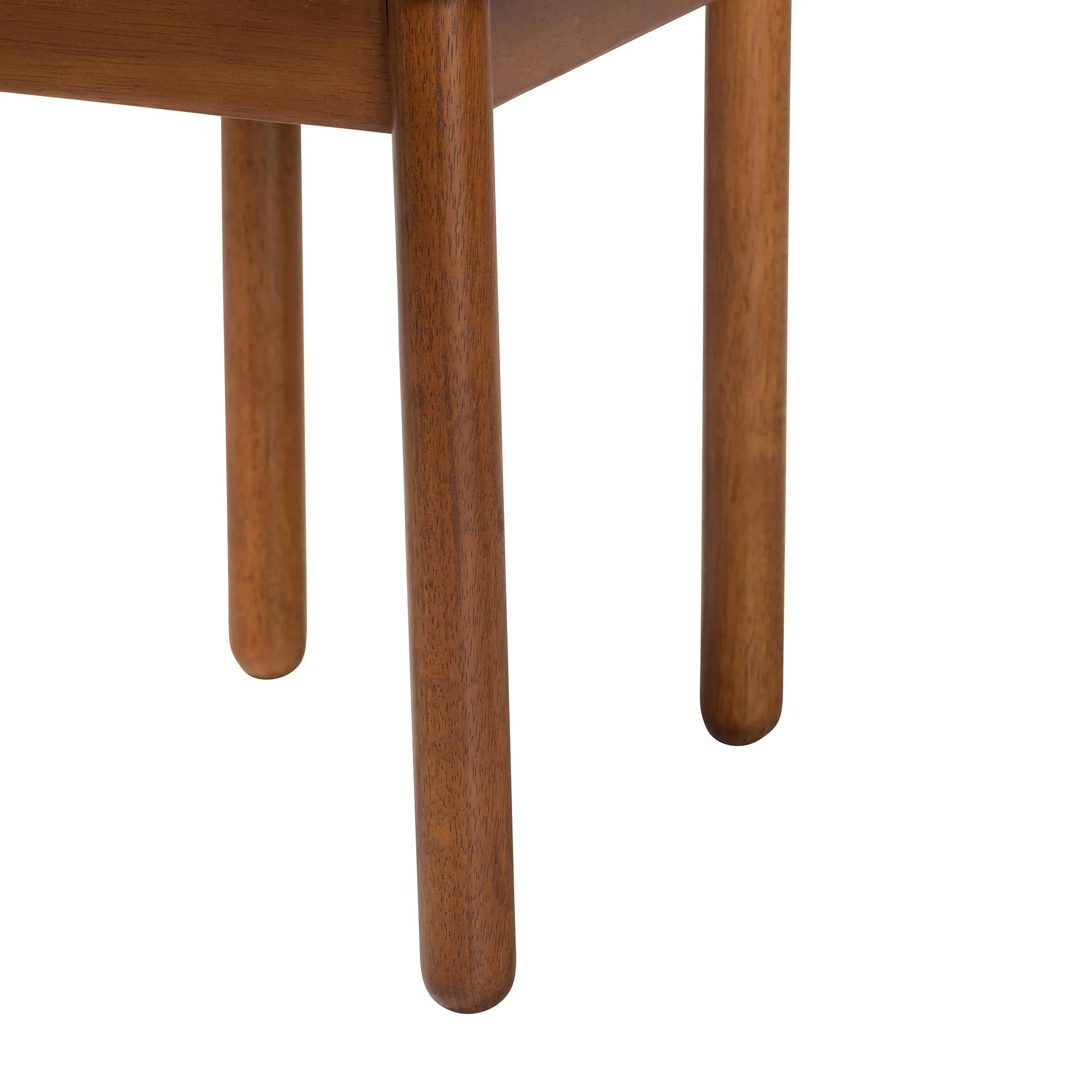 Baxton Studio Edric Modern Japandi Cream Boucle Fabric and Walnut Brown Finished Wood 2-Piece Dining Chair Set - Image 8