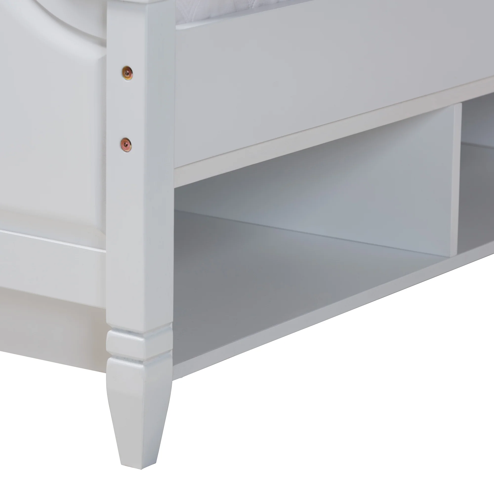 Baxton Studio Elise Classic and Transitional White Finished Wood Full Size 4-Piece Bedroom Set - Image 3
