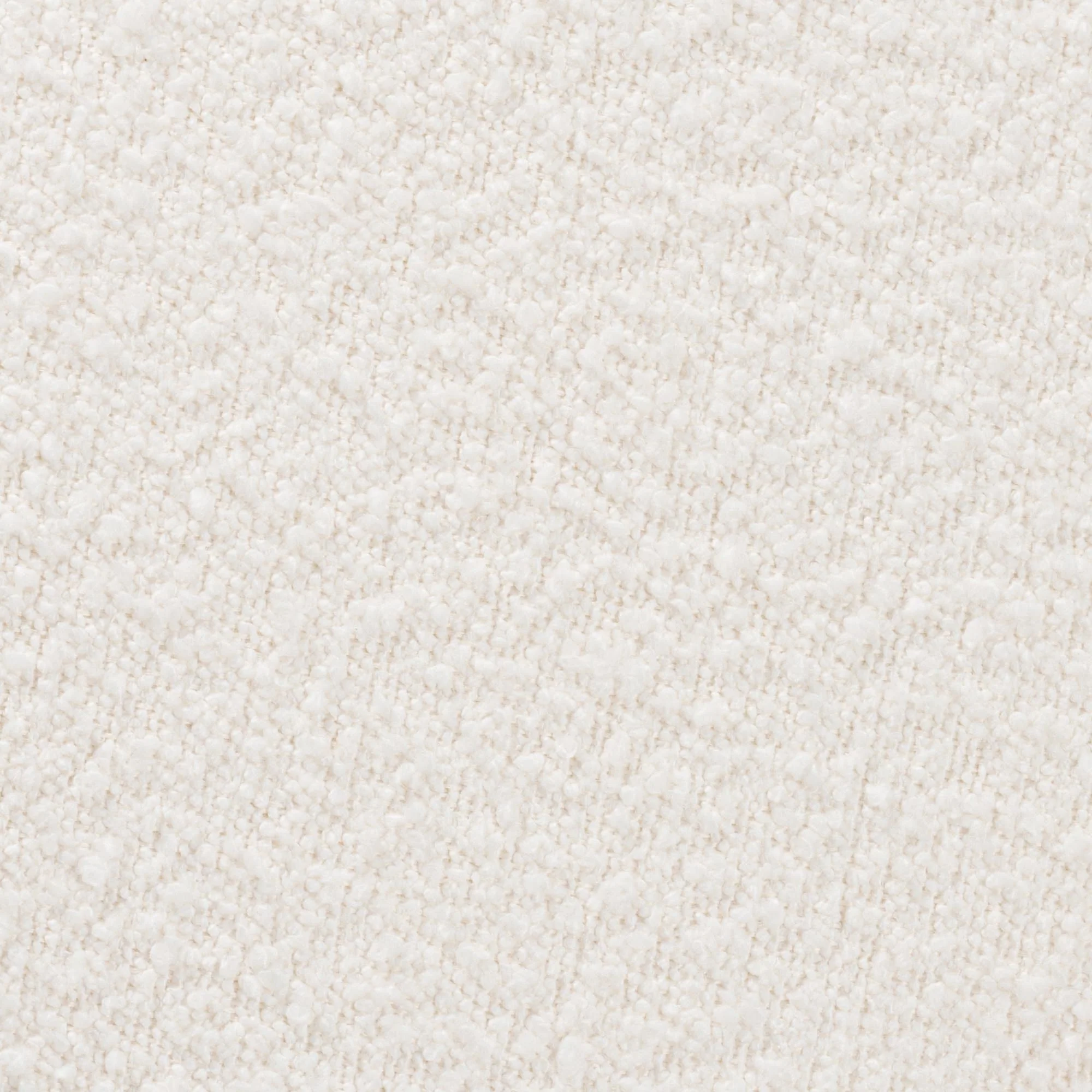Baxton Studio Elkie Japandi Cream Boucle Fabric and Walnut Brown Finished Wood Ottoman Footstool - Image 6