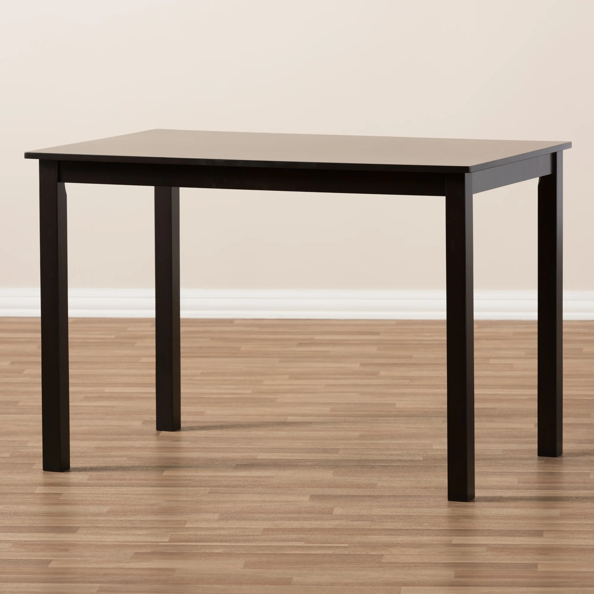 Baxton Studio Eveline Modern Espresso Brown Finished Wood 43-Inch Dining Table - Image 6