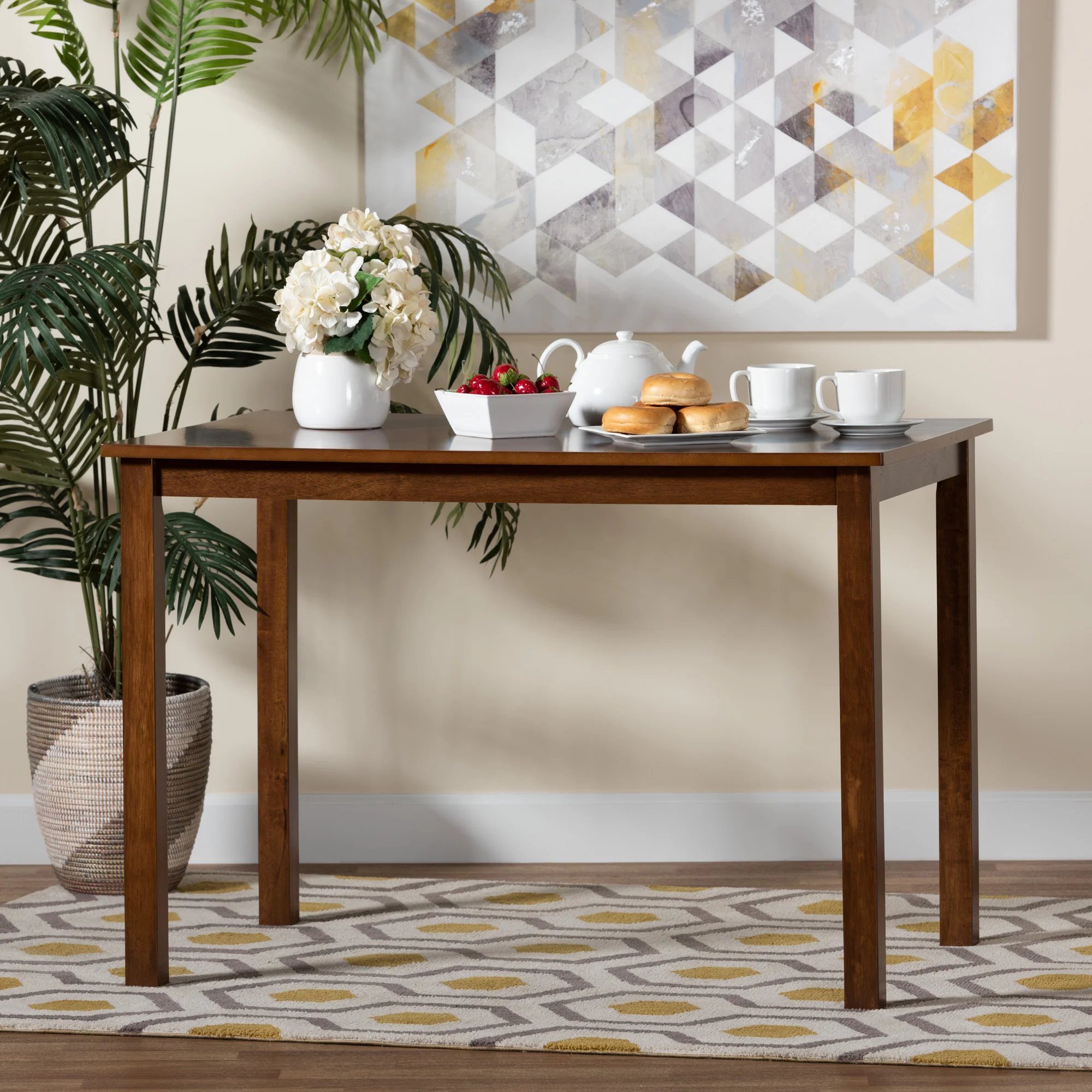 Baxton Studio Eveline Modern Espresso Brown Finished Wood 43-Inch Dining Table - Image 8