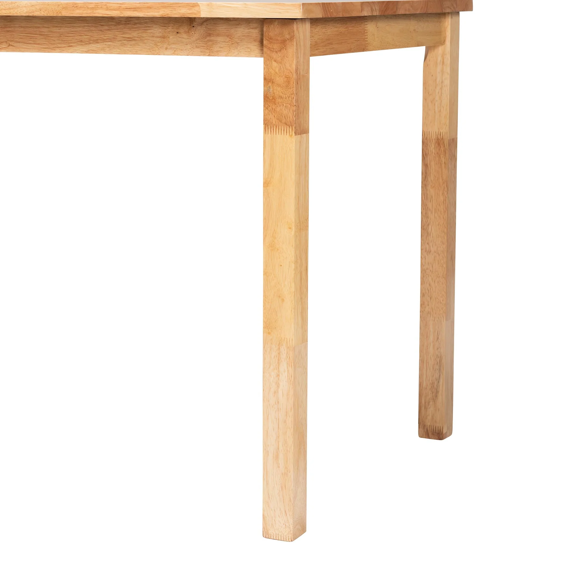Baxton Studio Eveline Modern Natural Brown Finished Wood 43-Inch Dining Table - Image 5