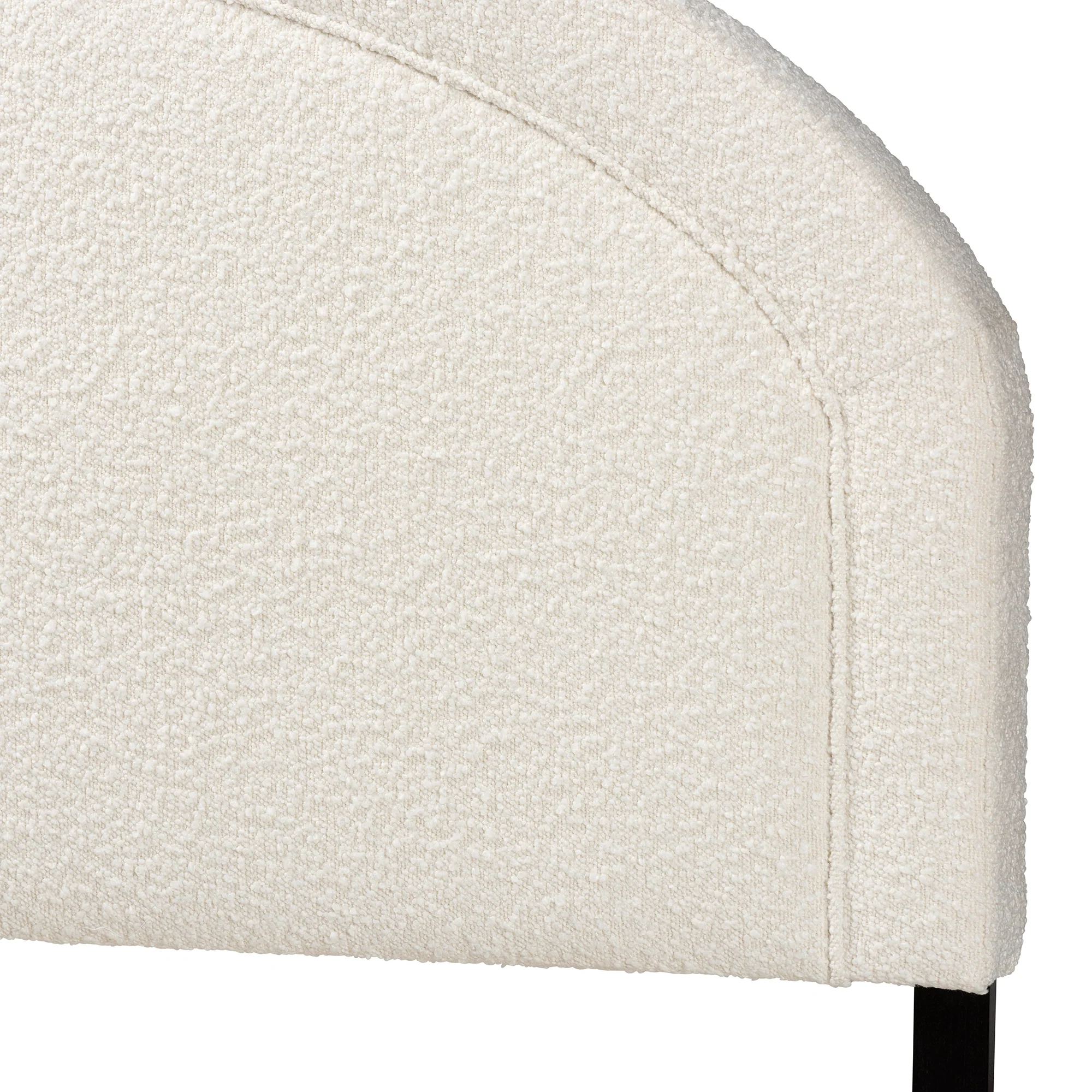 Baxton Studio Fiana Modern Cream Boucle Fabric Queen Size Headboard - Image 4