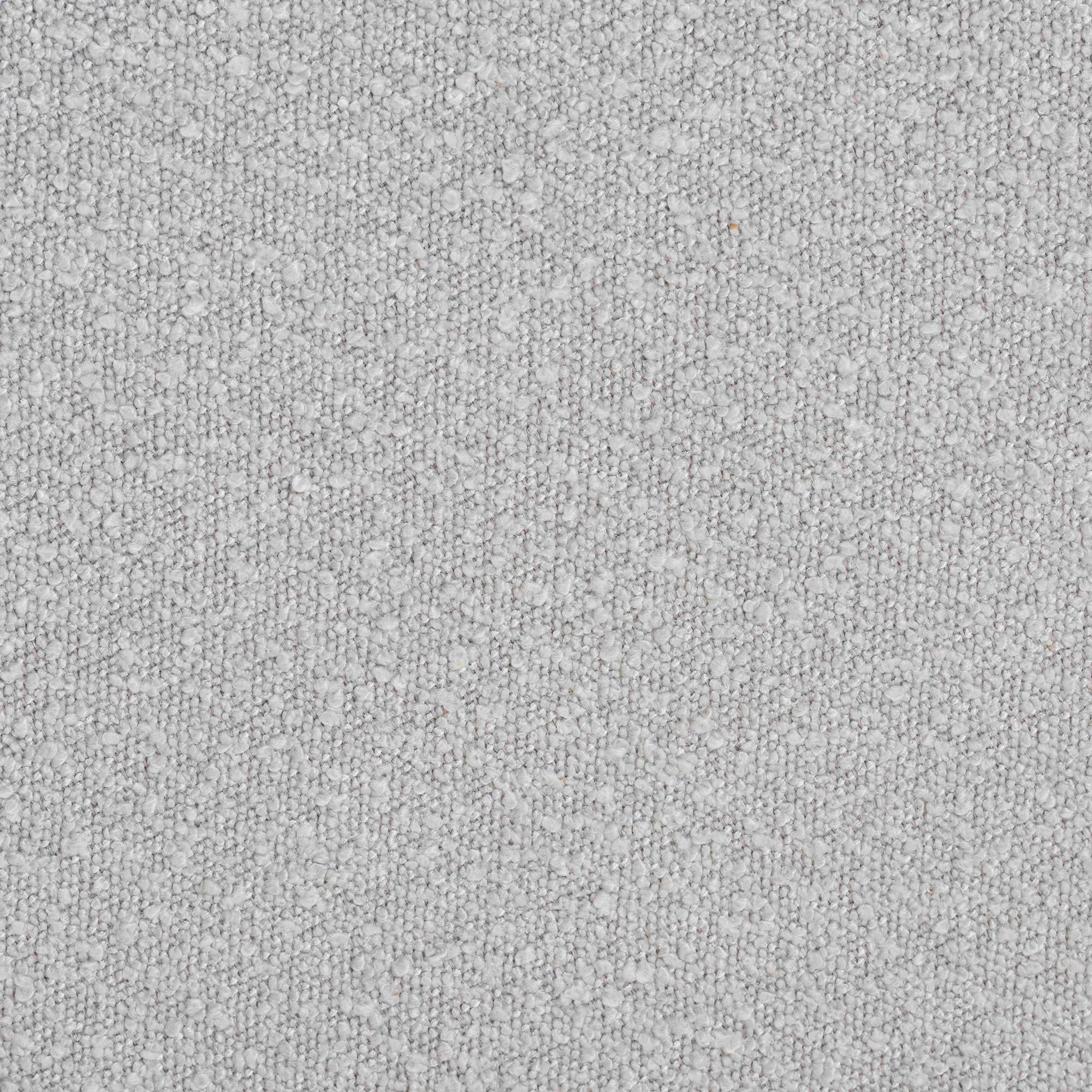 Baxton Studio Finlay Modern Japandi Light Grey Boucle Fabric and Walnut Brown Finished Wood Ottoman Footstool - Image 5