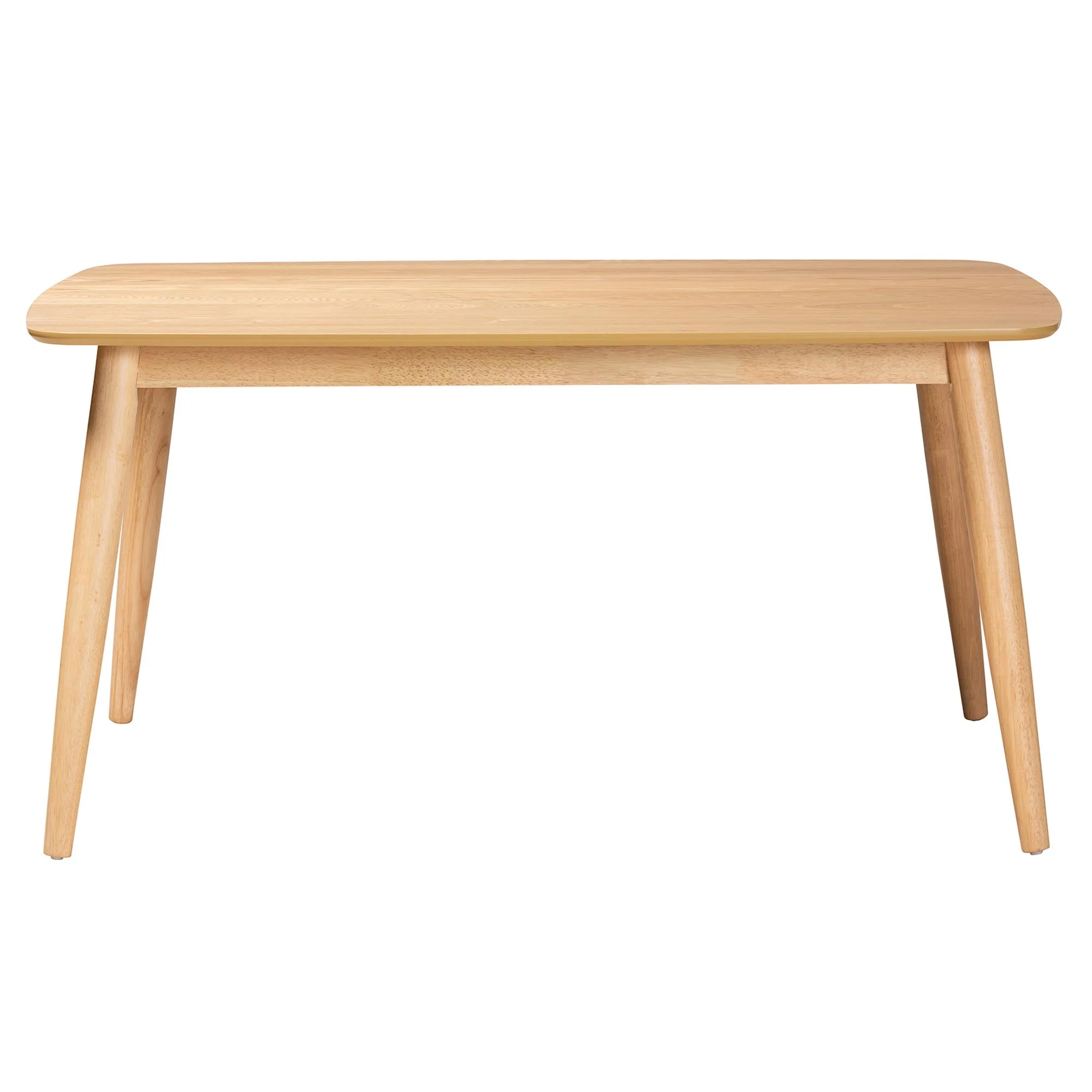 Baxton Studio Flora Mid-Century Modern Black Finished Wood Dining Table - Image 12