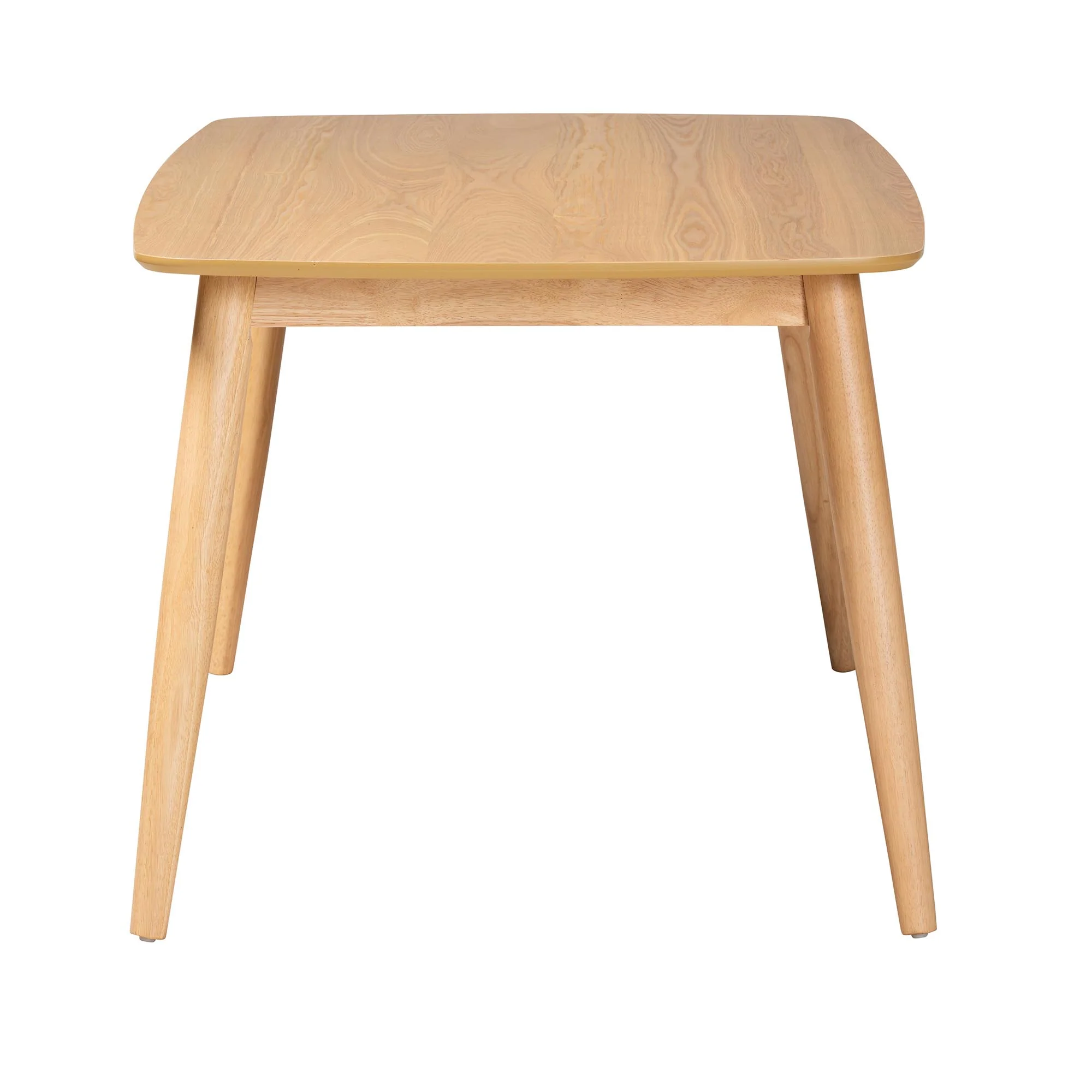 Baxton Studio Flora Mid-Century Modern Black Finished Wood Dining Table - Image 13