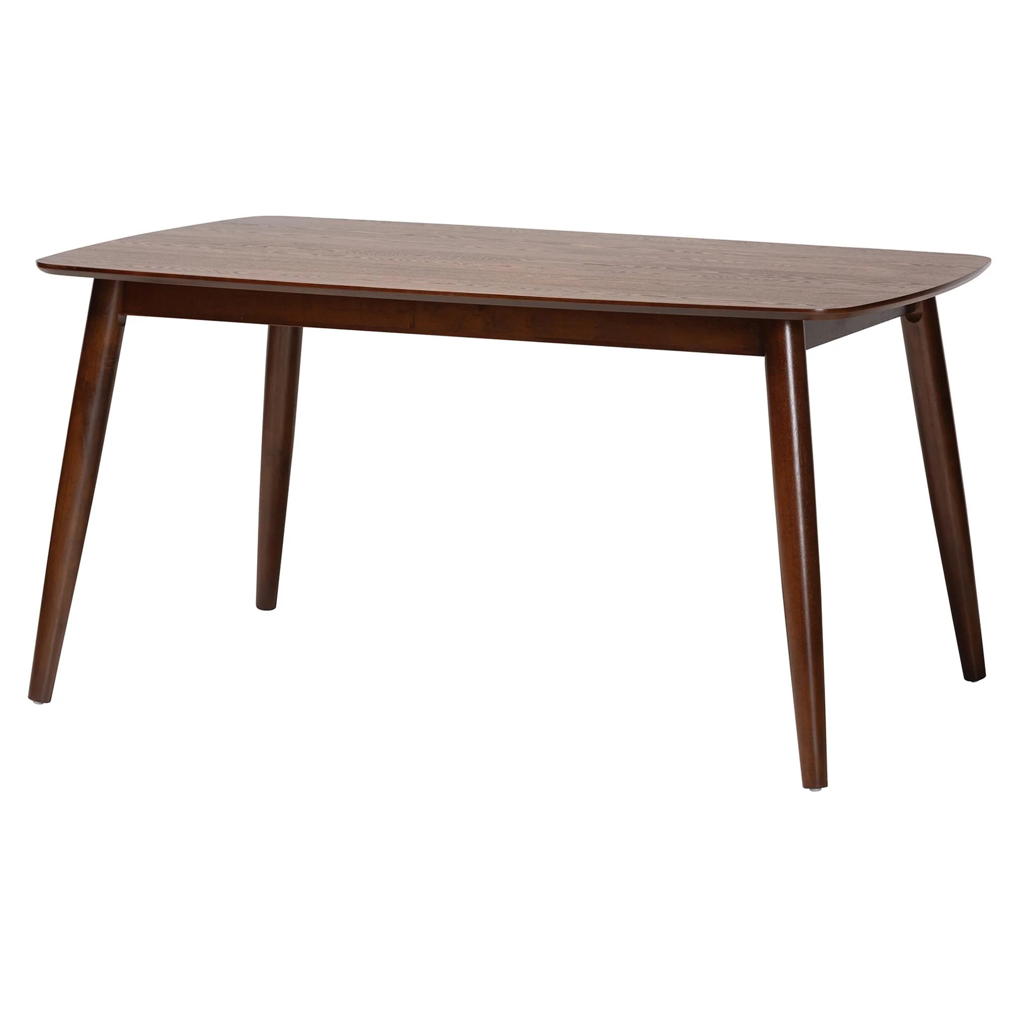 Baxton Studio Flora Mid-Century Modern Black Finished Wood Dining Table - Image 20