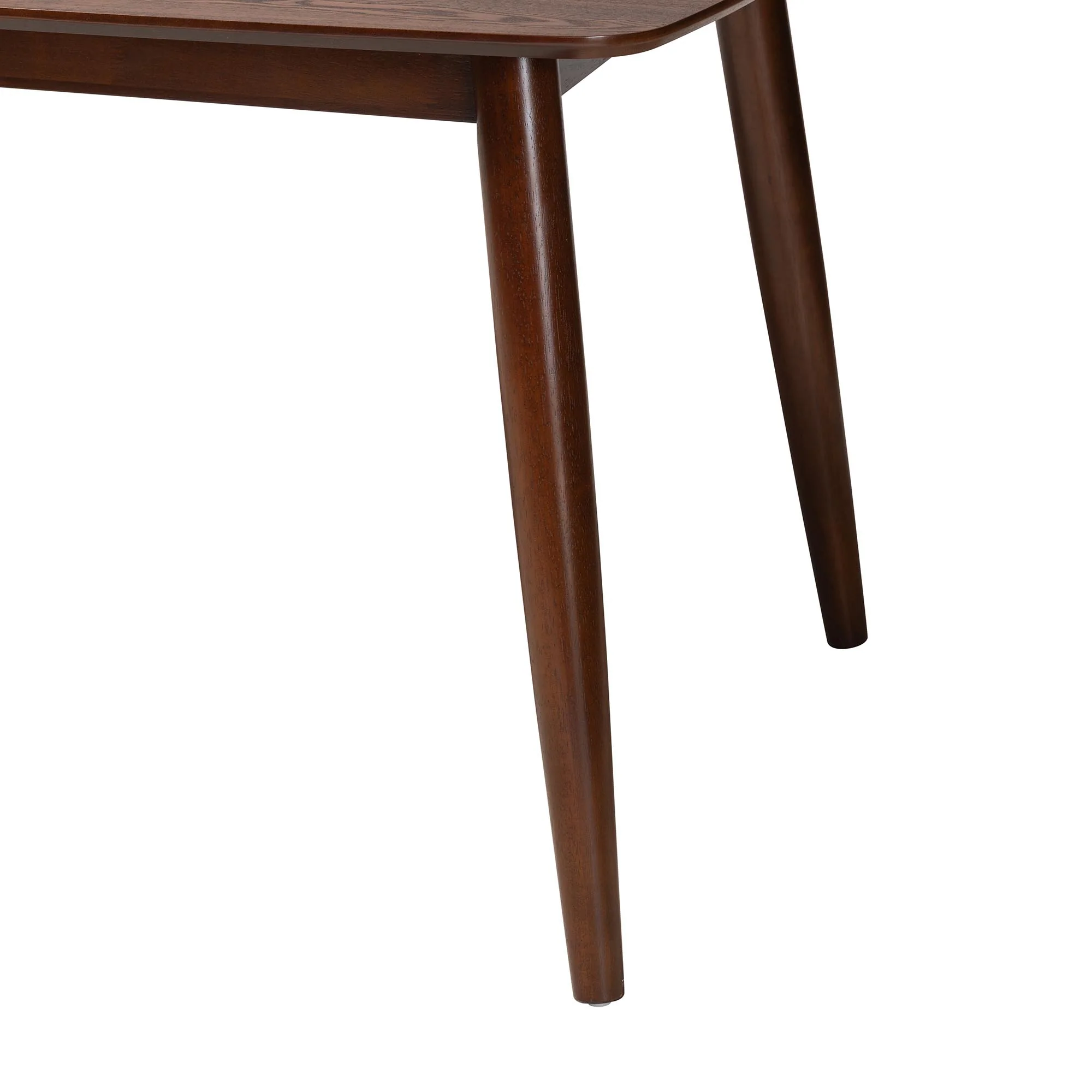 Baxton Studio Flora Mid-Century Modern Black Finished Wood Dining Table - Image 23