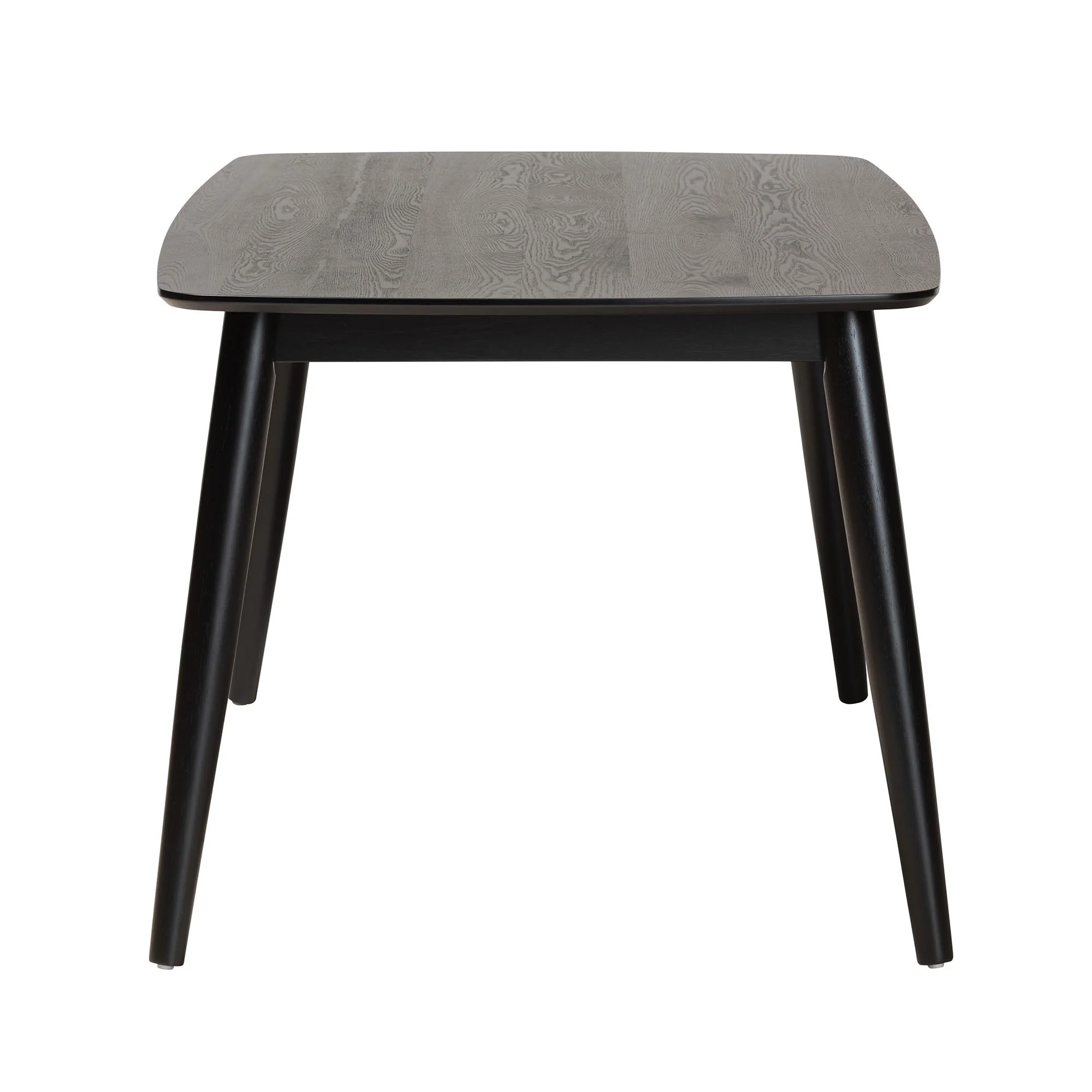 Baxton Studio Flora Mid-Century Modern Black Finished Wood Dining Table - Image 4