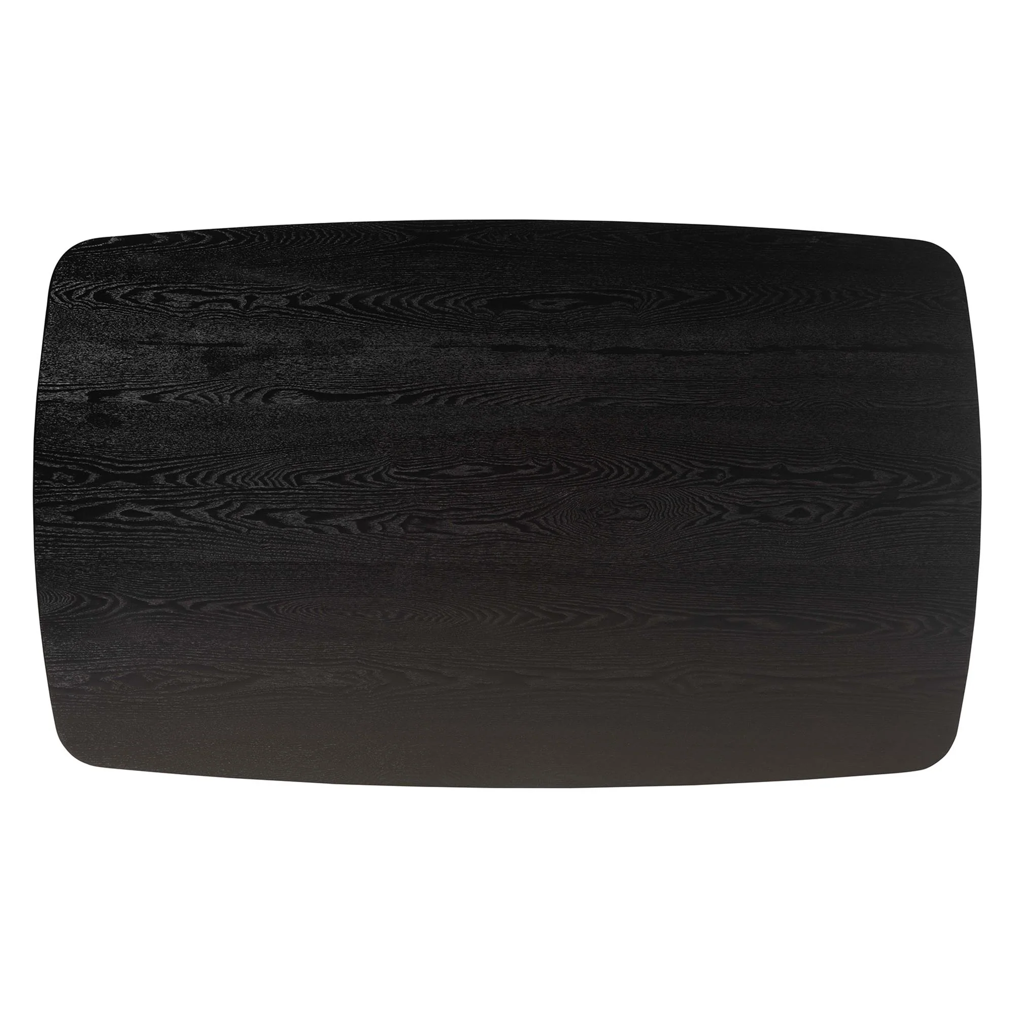 Baxton Studio Flora Mid-Century Modern Black Finished Wood Dining Table - Image 6