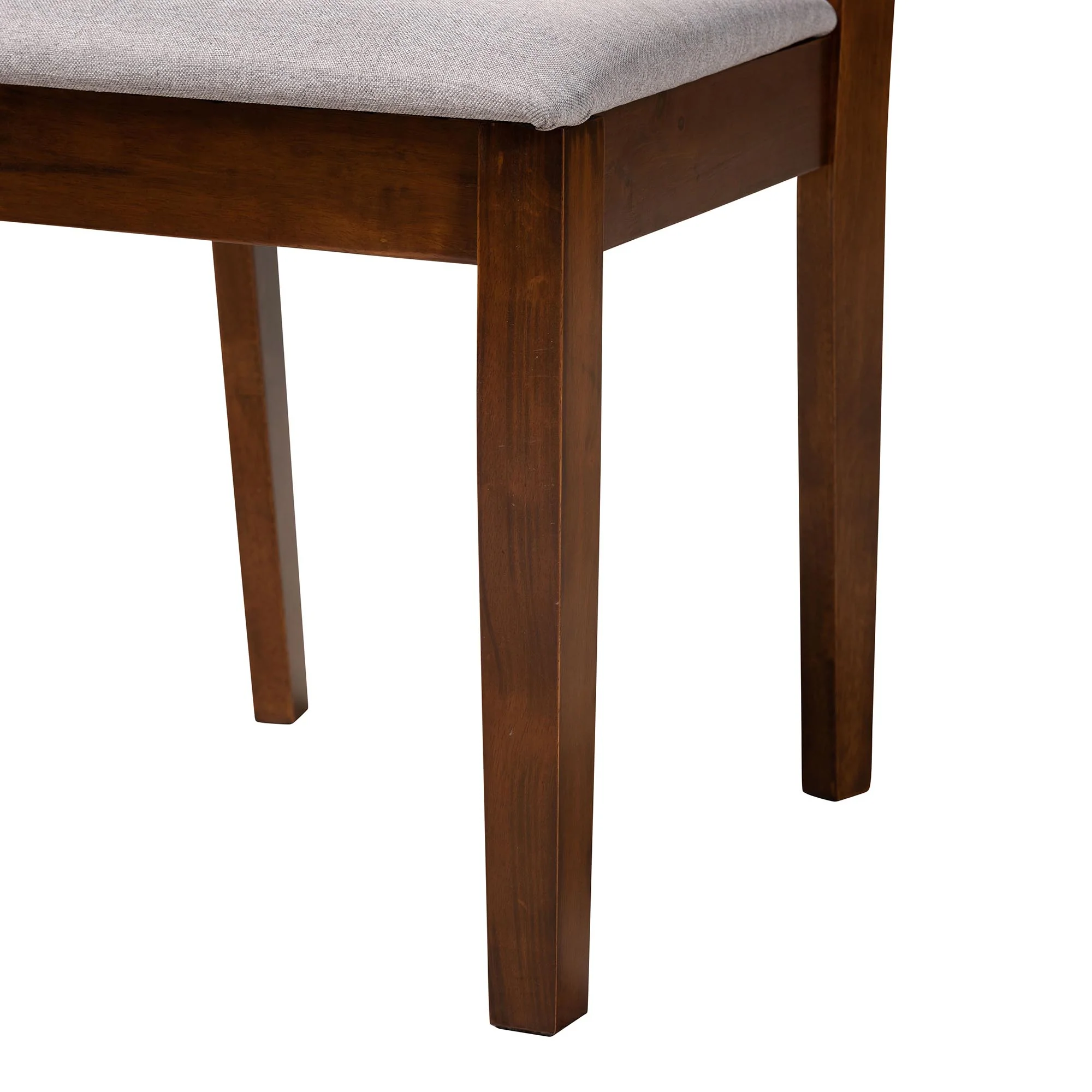 Baxton Studio Florencia Modern Beige Fabric and Espresso Brown Finished Wood 5-Piece Dining Set - Image 29