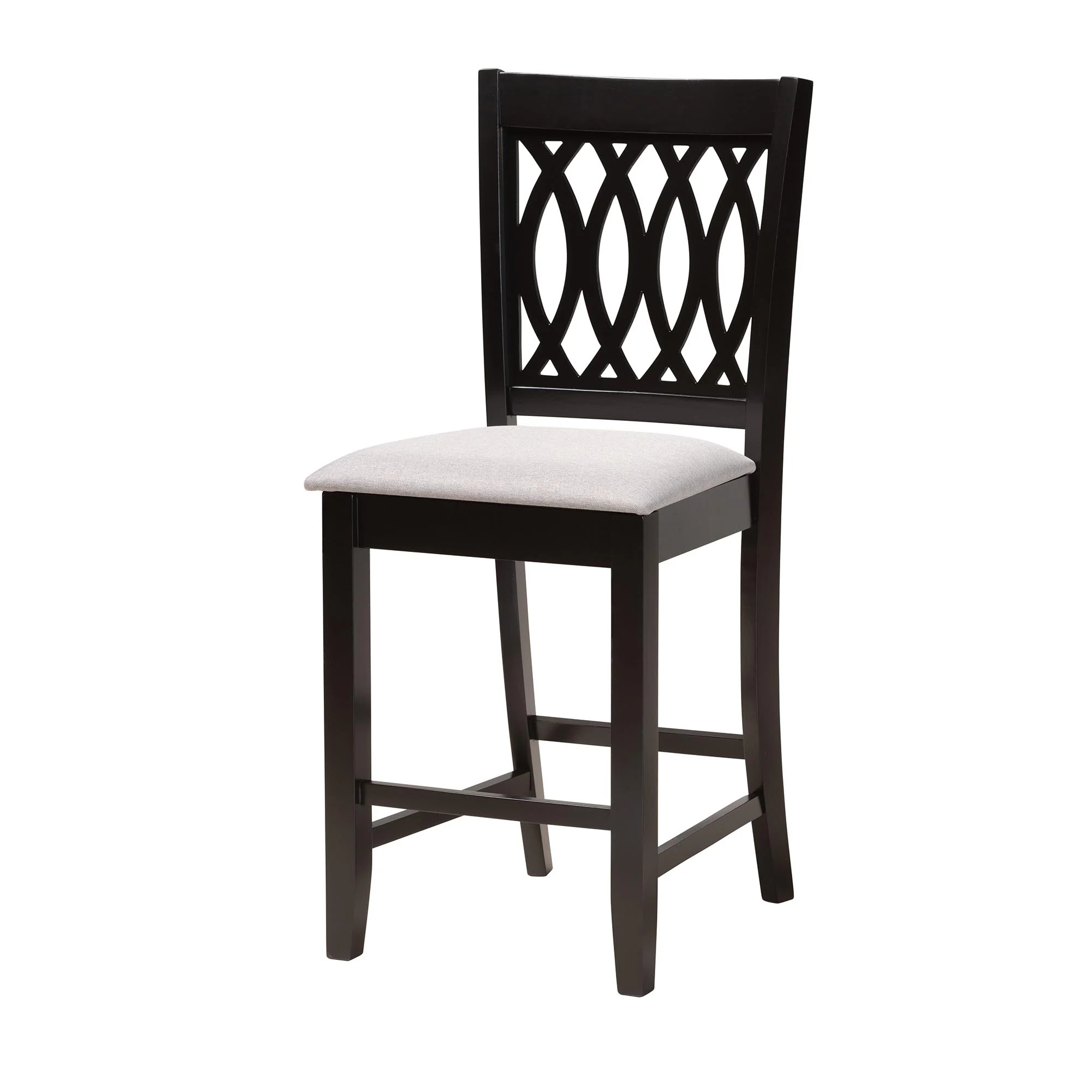 Baxton Studio Florencia Modern Beige Fabric and Espresso Brown Finished Wood 5-Piece Pub Set - Image 15