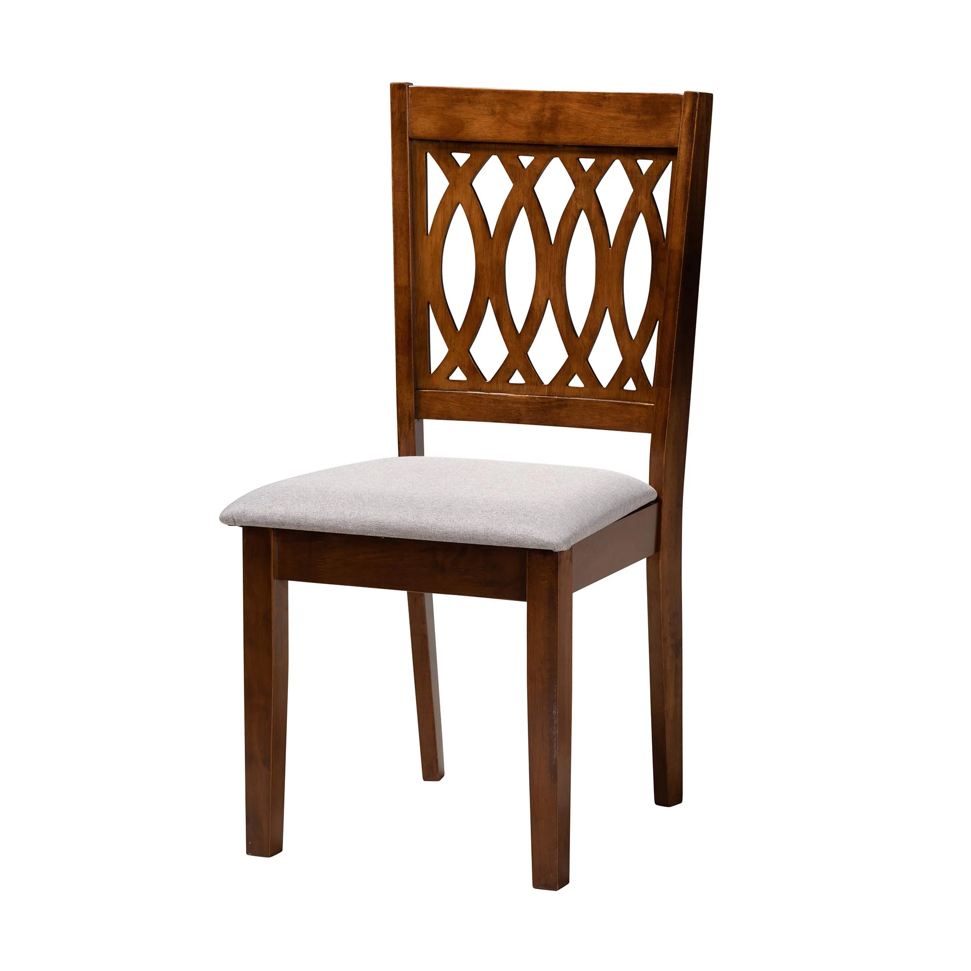 Baxton Studio Florencia Modern Beige Fabric and Espresso Brown Finished Wood 6-Piece Dining Set - Image 28