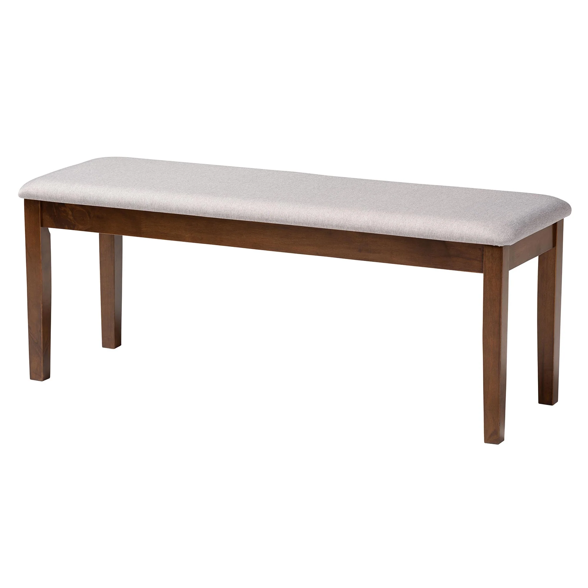 Baxton Studio Florencia Modern Beige Fabric and Espresso Brown Finished Wood 6-Piece Dining Set - Image 29