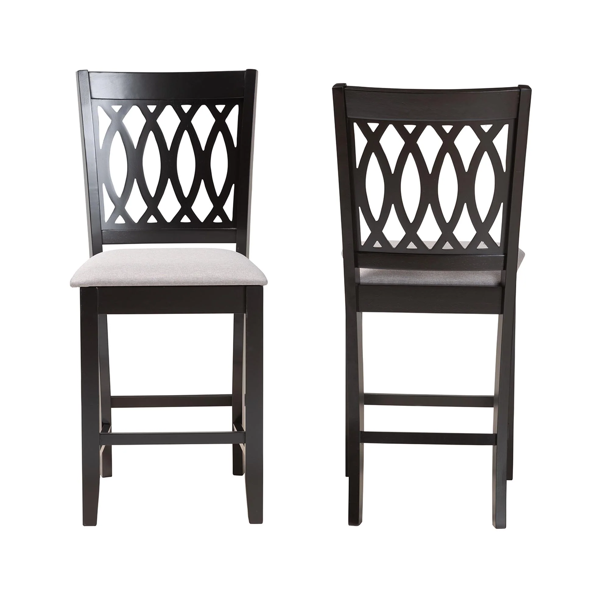 Baxton Studio Florencia Modern Beige Fabric and Espresso Brown Finished Wood Counter Stool - Image 12