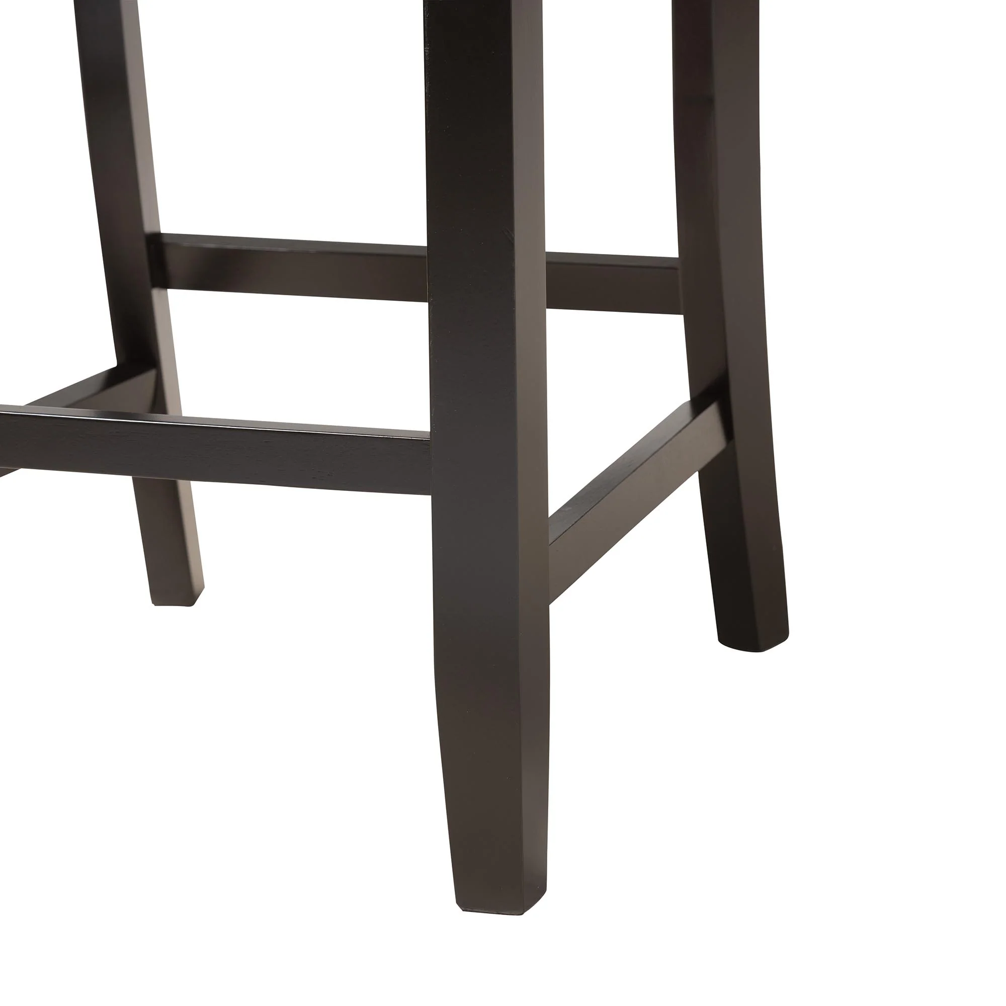 Baxton Studio Florencia Modern Beige Fabric and Espresso Brown Finished Wood Counter Stool - Image 15