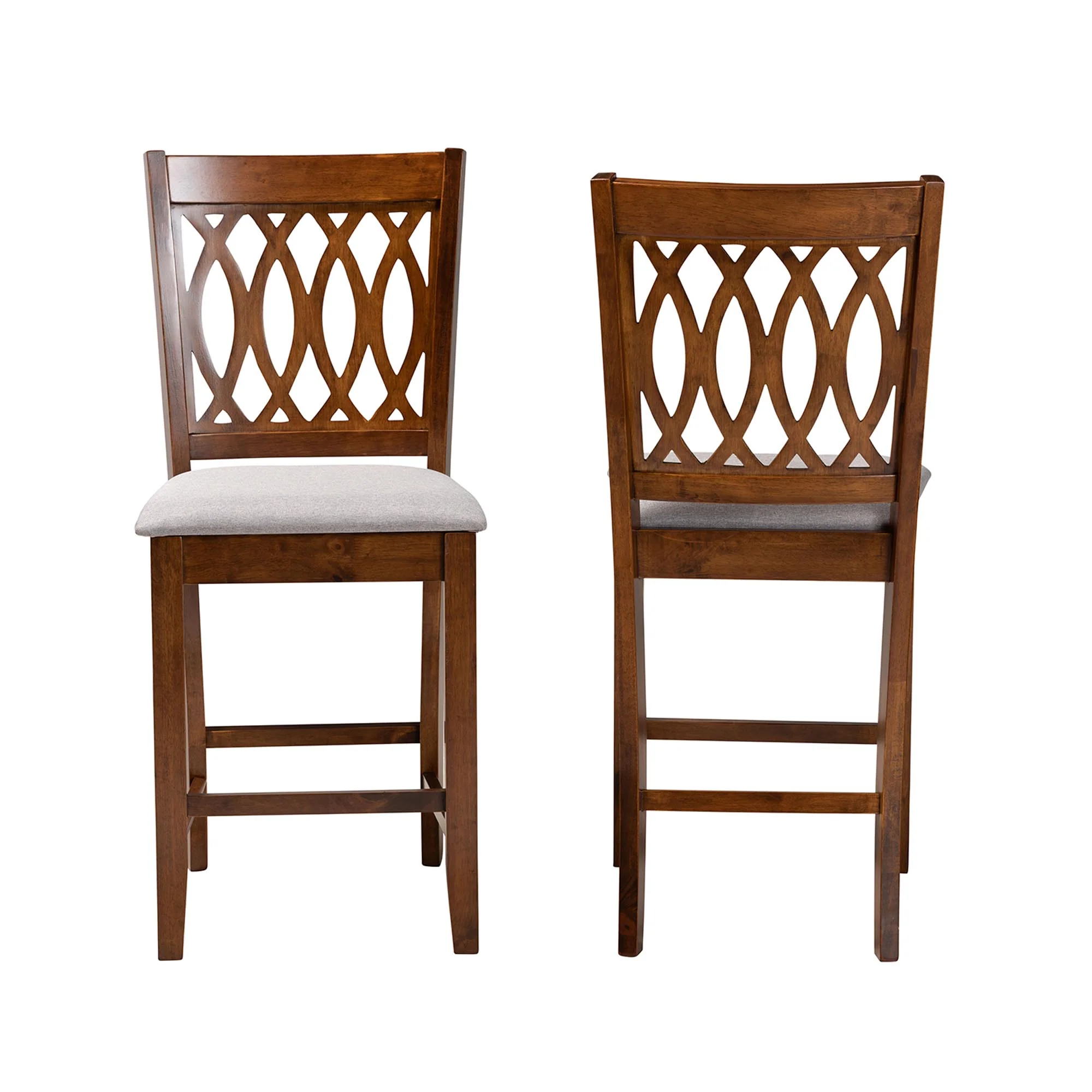 Baxton Studio Florencia Modern Beige Fabric and Espresso Brown Finished Wood Counter Stool - Image 21