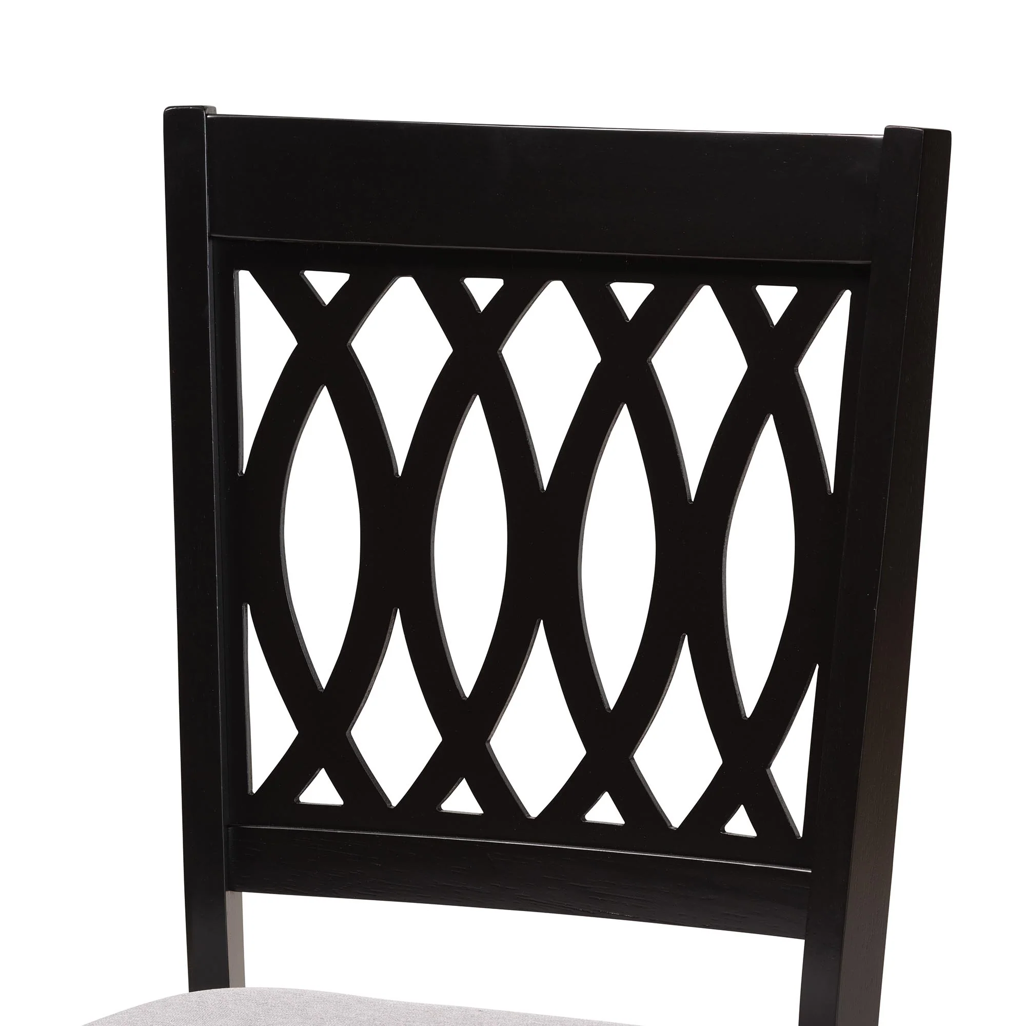 Baxton Studio Florencia Modern Beige Fabric and Espresso Brown Finished Wood Dining Chair - Image 14