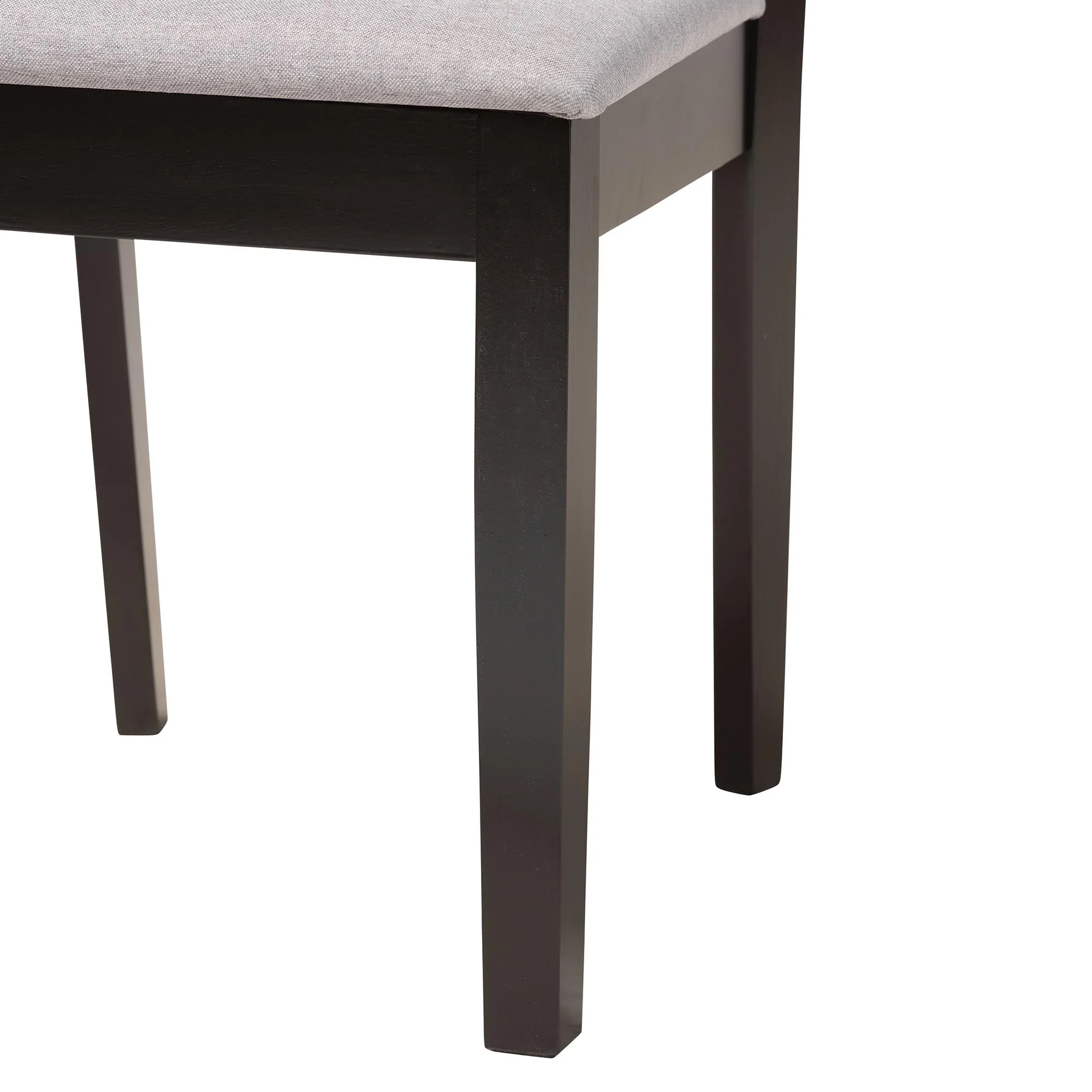 Baxton Studio Florencia Modern Beige Fabric and Espresso Brown Finished Wood Dining Chair - Image 15