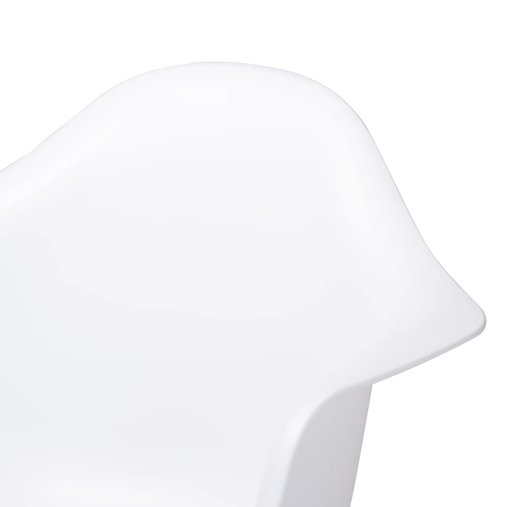 Baxton Studio Galen Modern and Contemporary White Finished Polypropylene Plastic and Oak Brown Finished Wood 4-Piece Dining Chair Set - Image 4