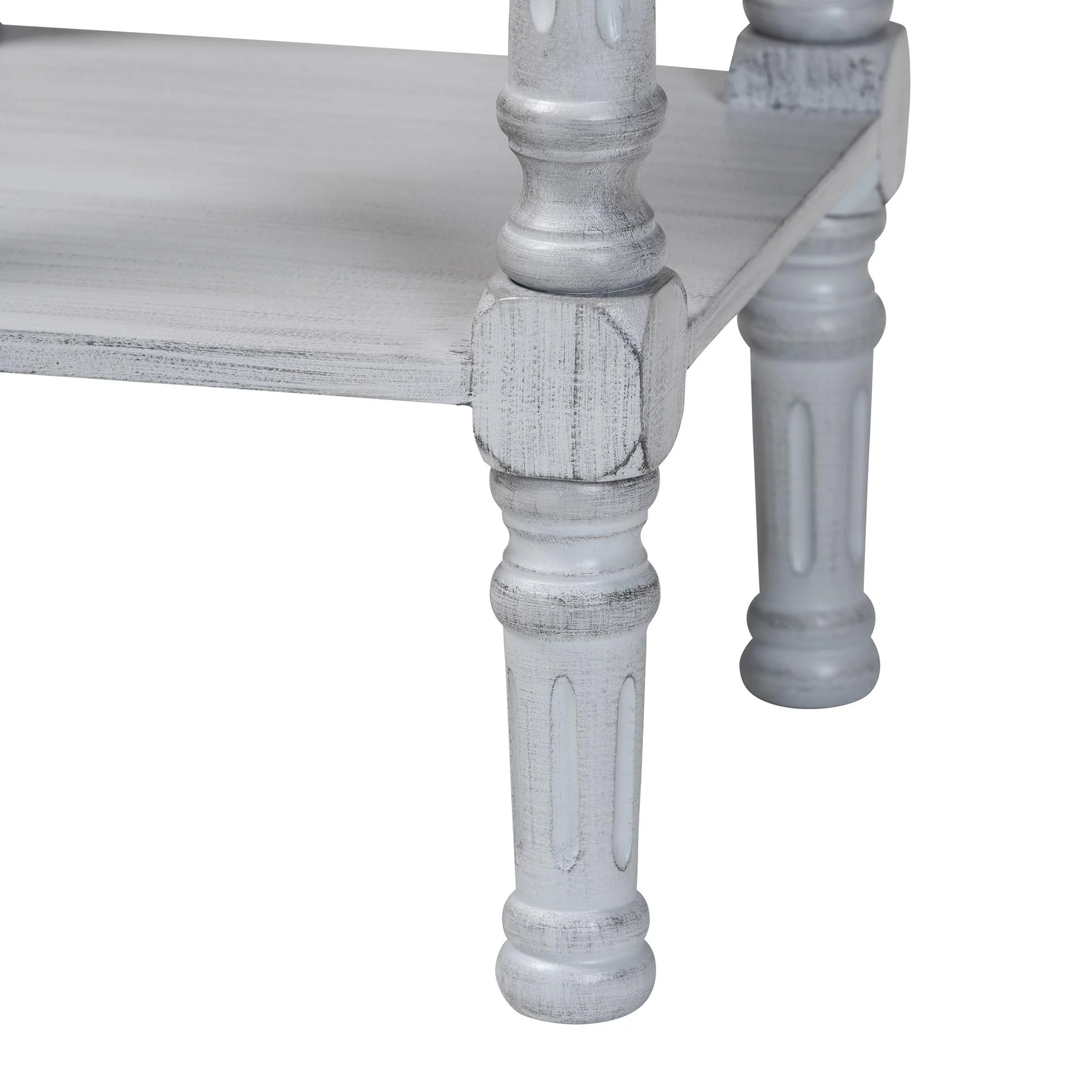 Baxton Studio Gellert Classic and Traditional Grey Finished Wood 1-Drawer End Table - Image 7