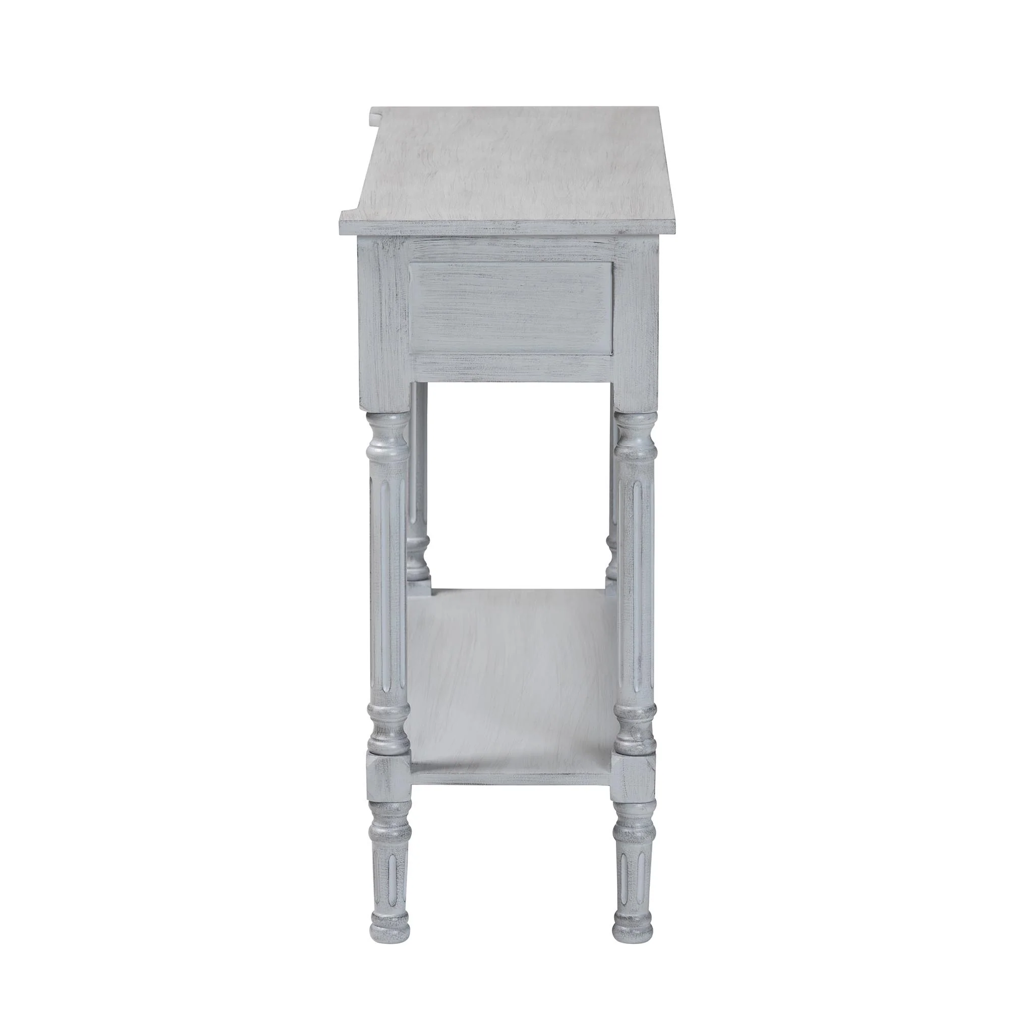 Baxton Studio Gellert Classic and Traditional Grey Finished Wood 2-Drawer Console Table - Image 5