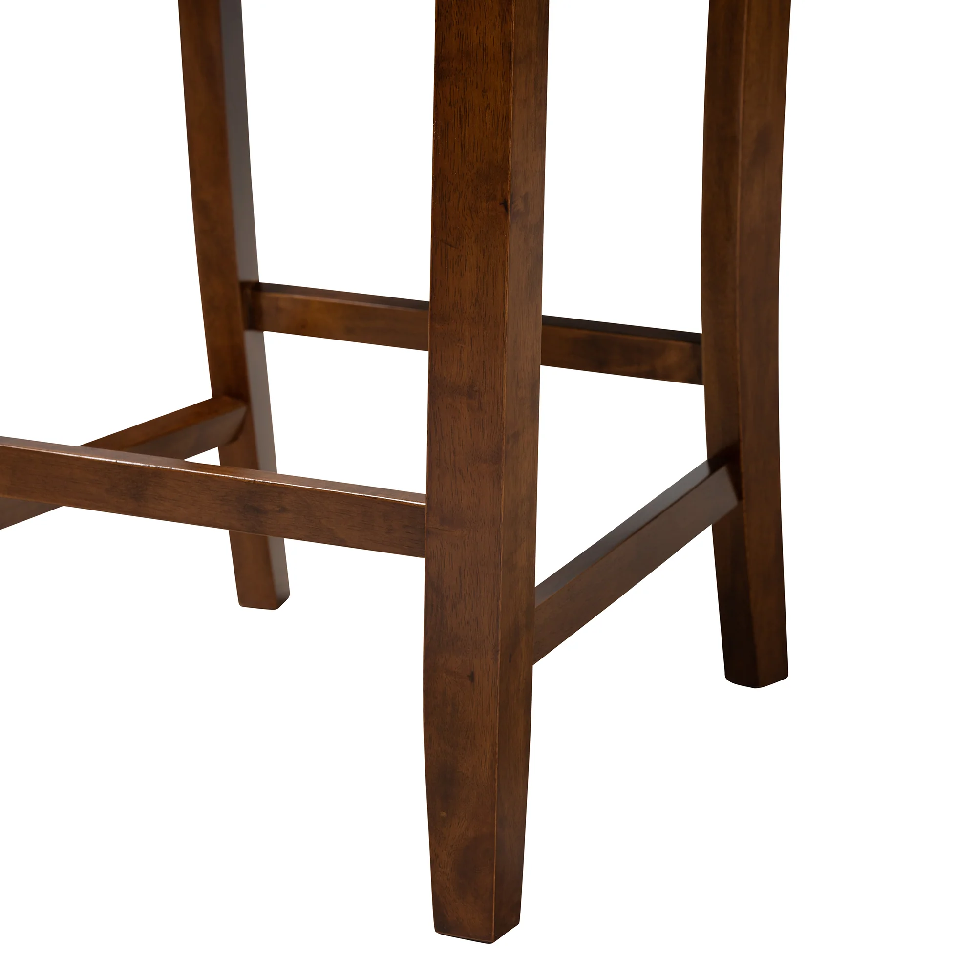 Baxton Studio Genesis Modern Beige Fabric and Dark Brown Finished Wood 2-Piece Counter Stool Set - Image 24