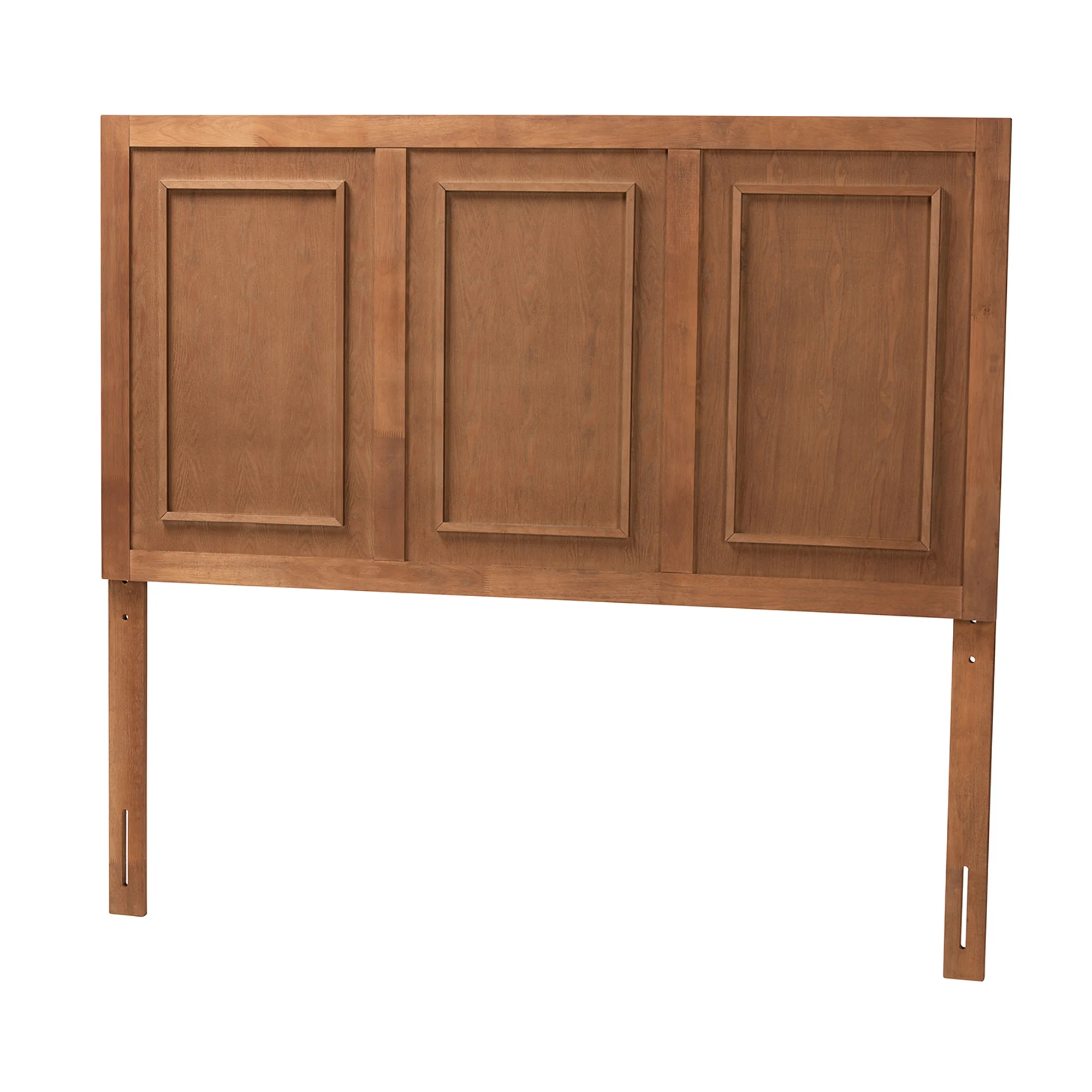 Baxton Studio Giordano Classic and Traditional Ash Walnut Finished Wood Full Size Headboard - Image 2