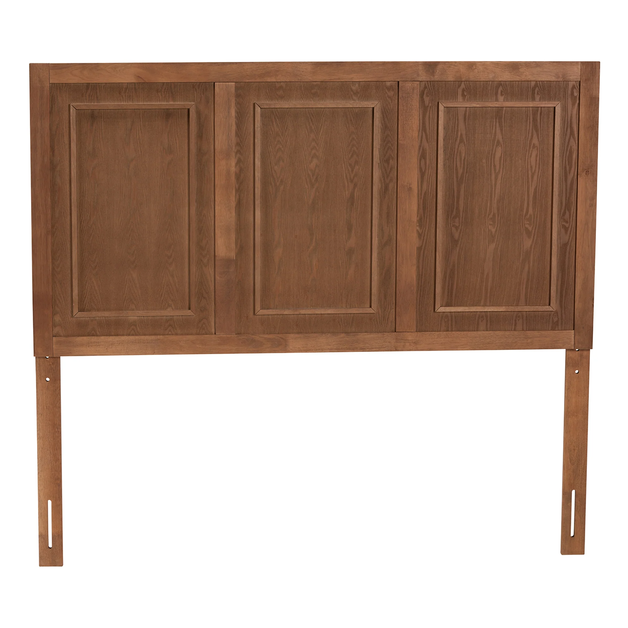 Baxton Studio Giordano Classic and Traditional Ash Walnut Finished Wood King Size Headboard - Image 3