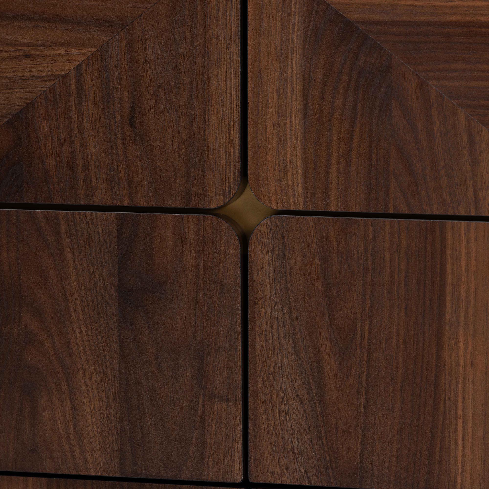 Baxton Studio Graceland Mid-Century Modern Transitional Walnut Brown Finished Wood 6-Drawer Dresser - Image 6