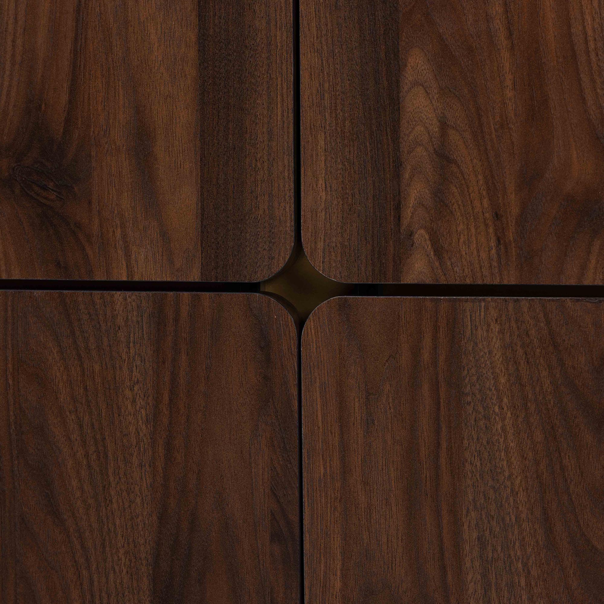 Baxton Studio Graceland Mid-Century Modern Transitional Walnut Brown Finished Wood Shoe Cabinet - Image 6