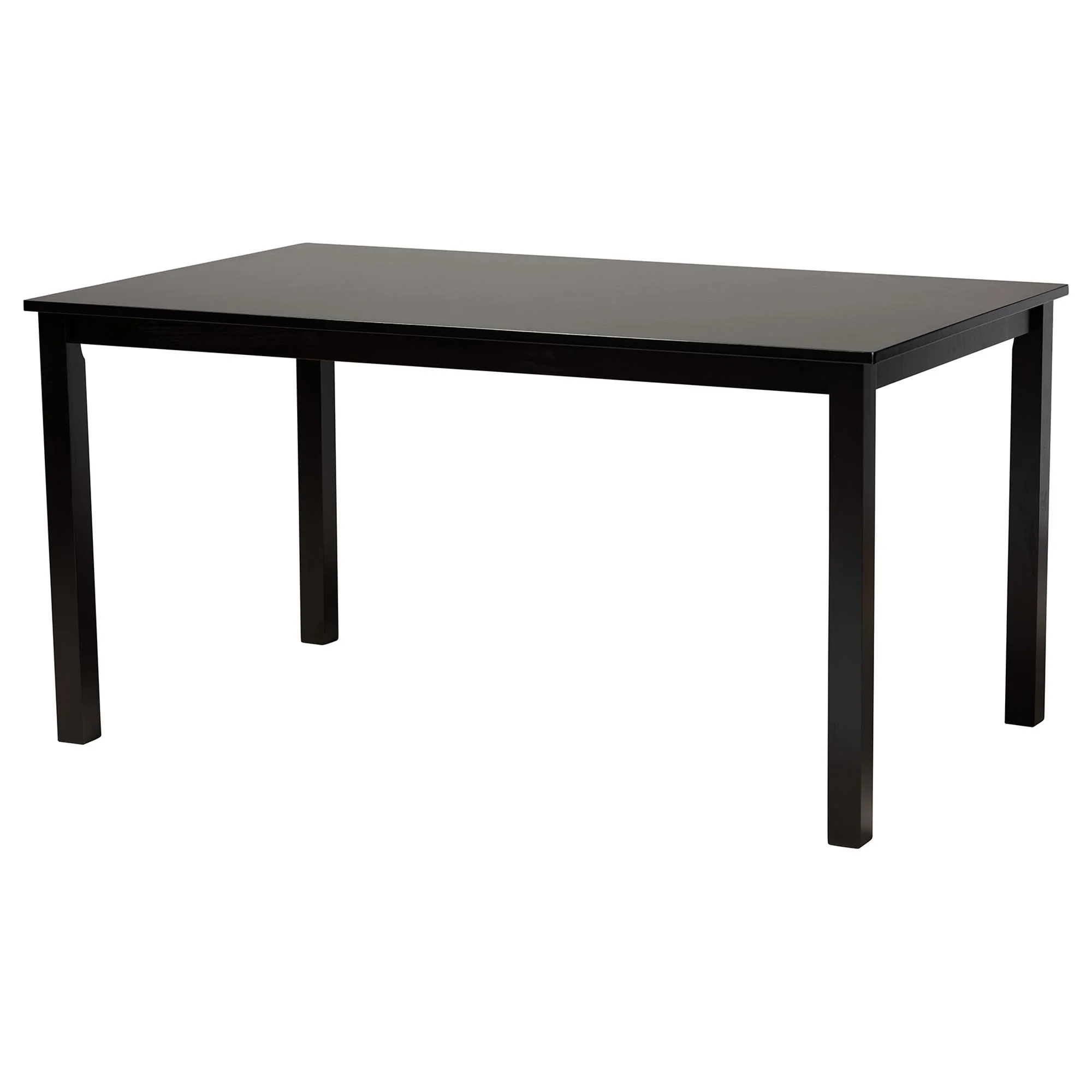 Baxton Studio Gustavo Modern Sand Fabric and Walnut Brown Finished Wood 6-Piece Dining Set - Image 5