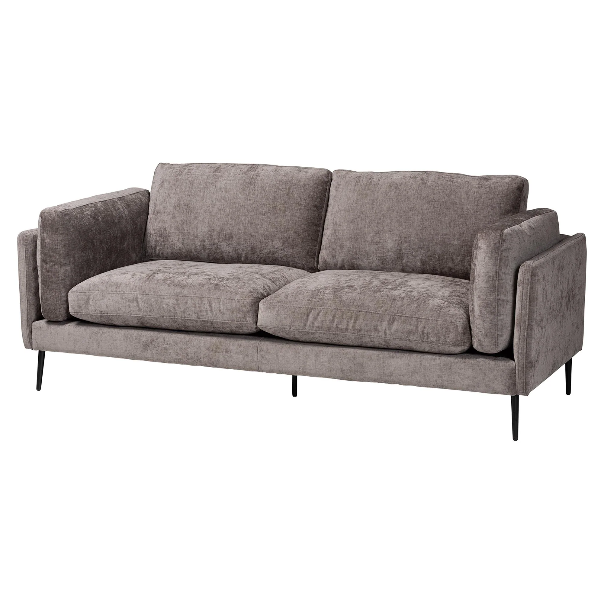 Baxton Studio Holton Modern Grey Fabric Sofa - Image 4