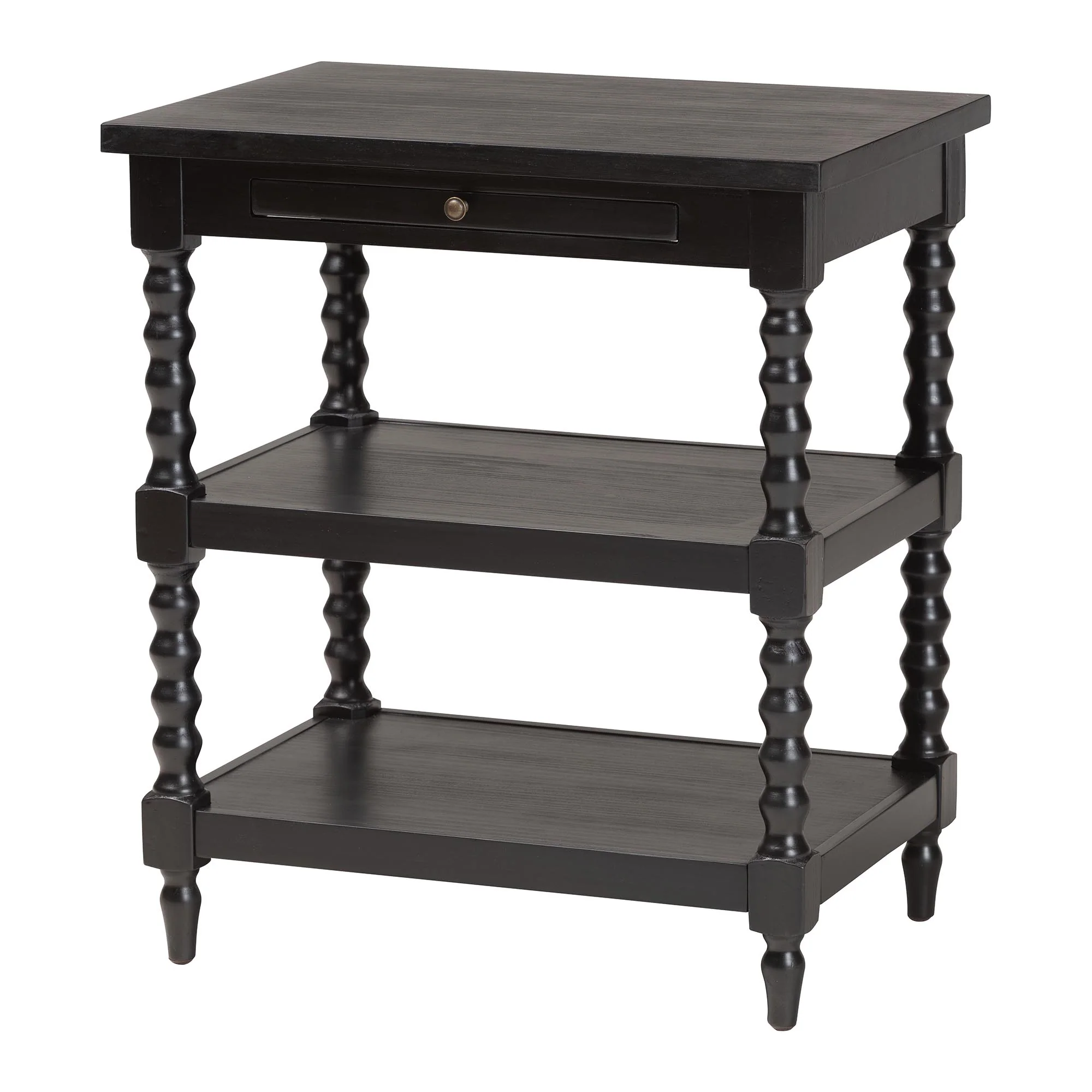 Baxton Studio Imogene Retro-Modern Black Wood End Table - Image 4