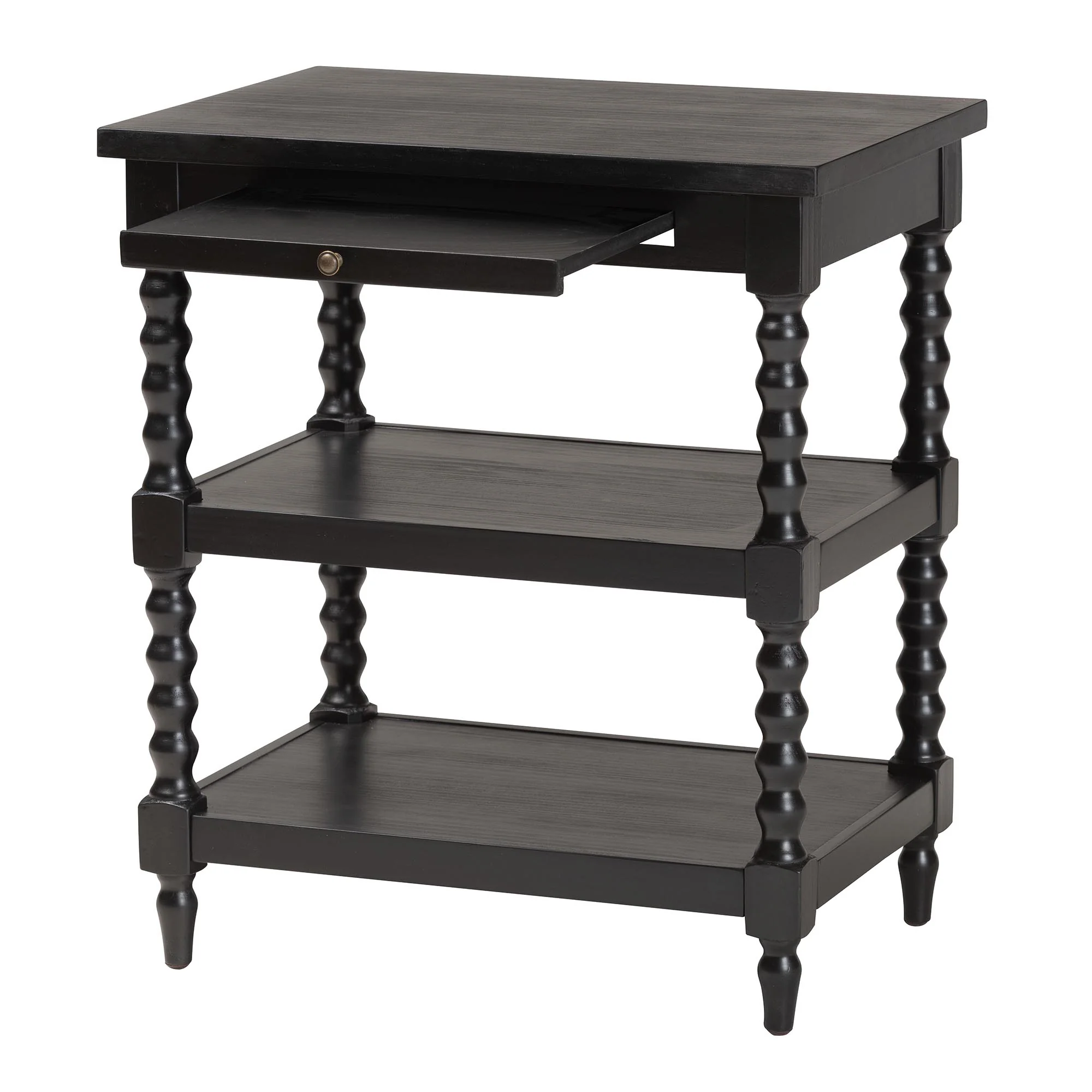 Baxton Studio Imogene Retro-Modern Black Wood End Table - Image 5