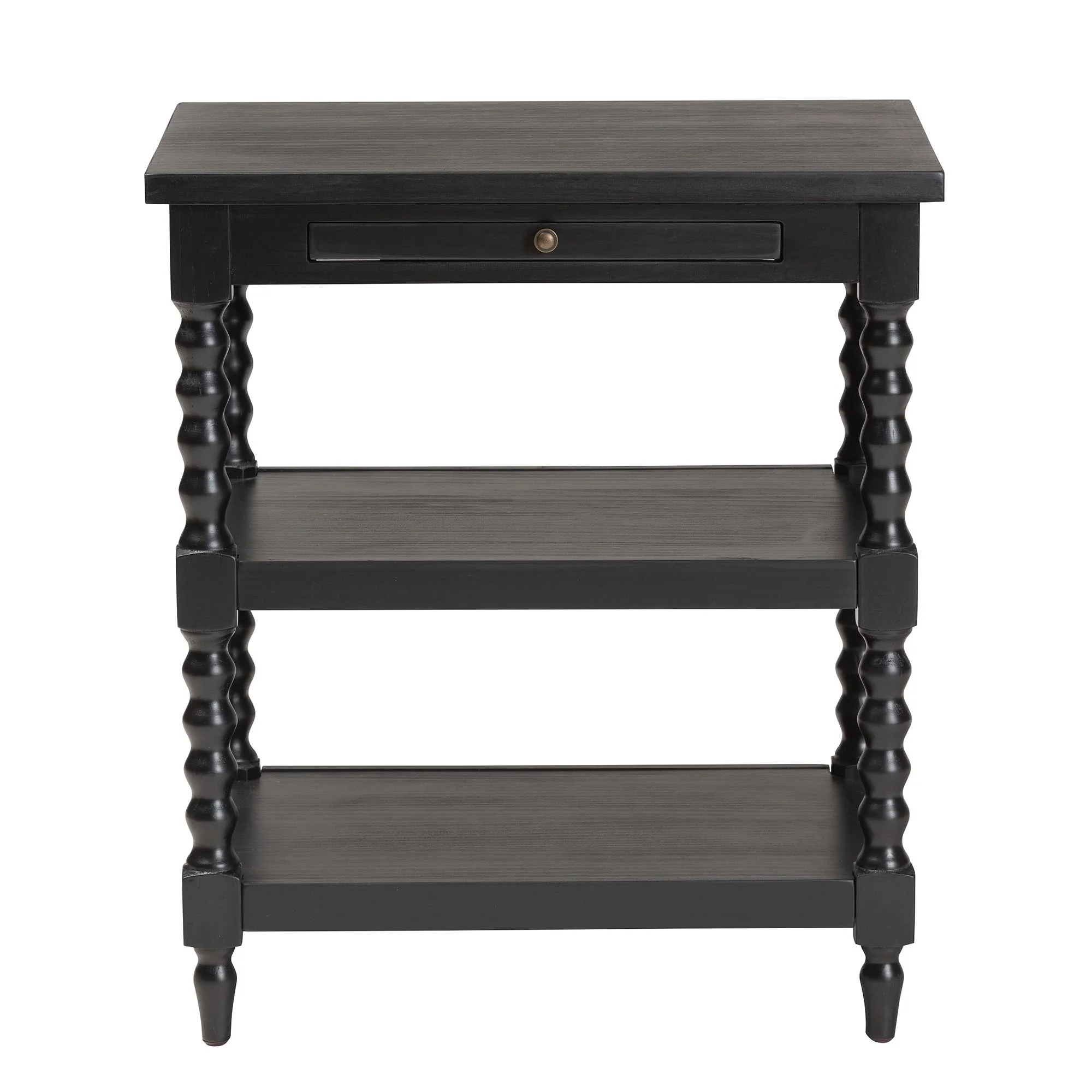 Baxton Studio Imogene Retro-Modern Black Wood End Table - Image 6