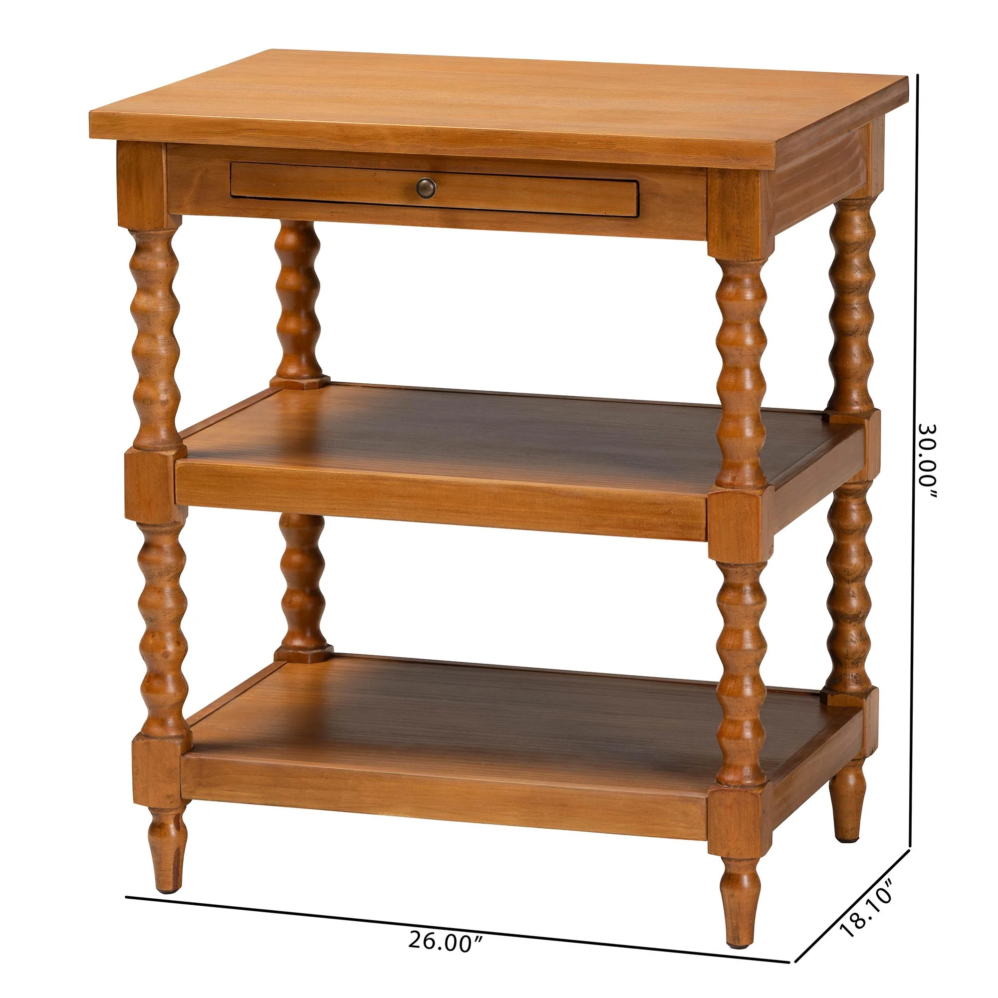 Baxton Studio Imogene Retro-Modern Walnut Brown Finished Wood End Table - Image 10
