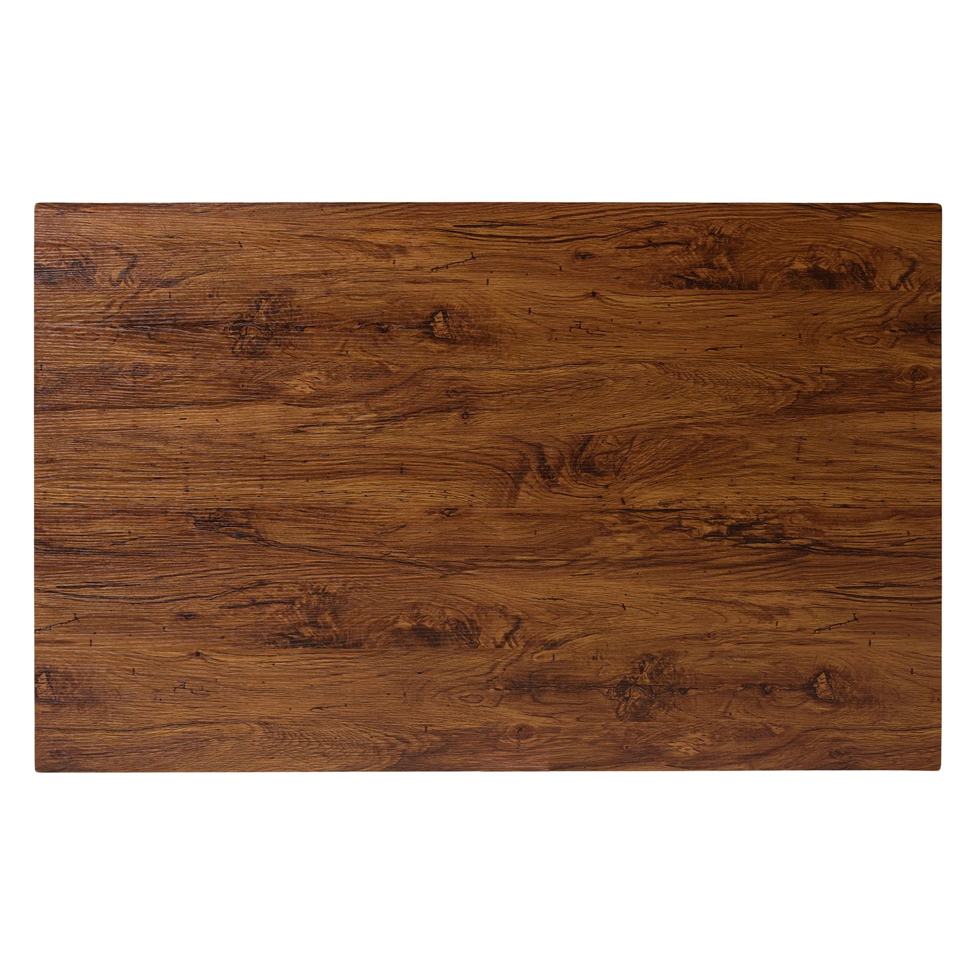 Baxton Studio Irwin Modern Industrial Walnut Brown Finished Wood and Black Metal 5-Piece Dining Set - Image 5