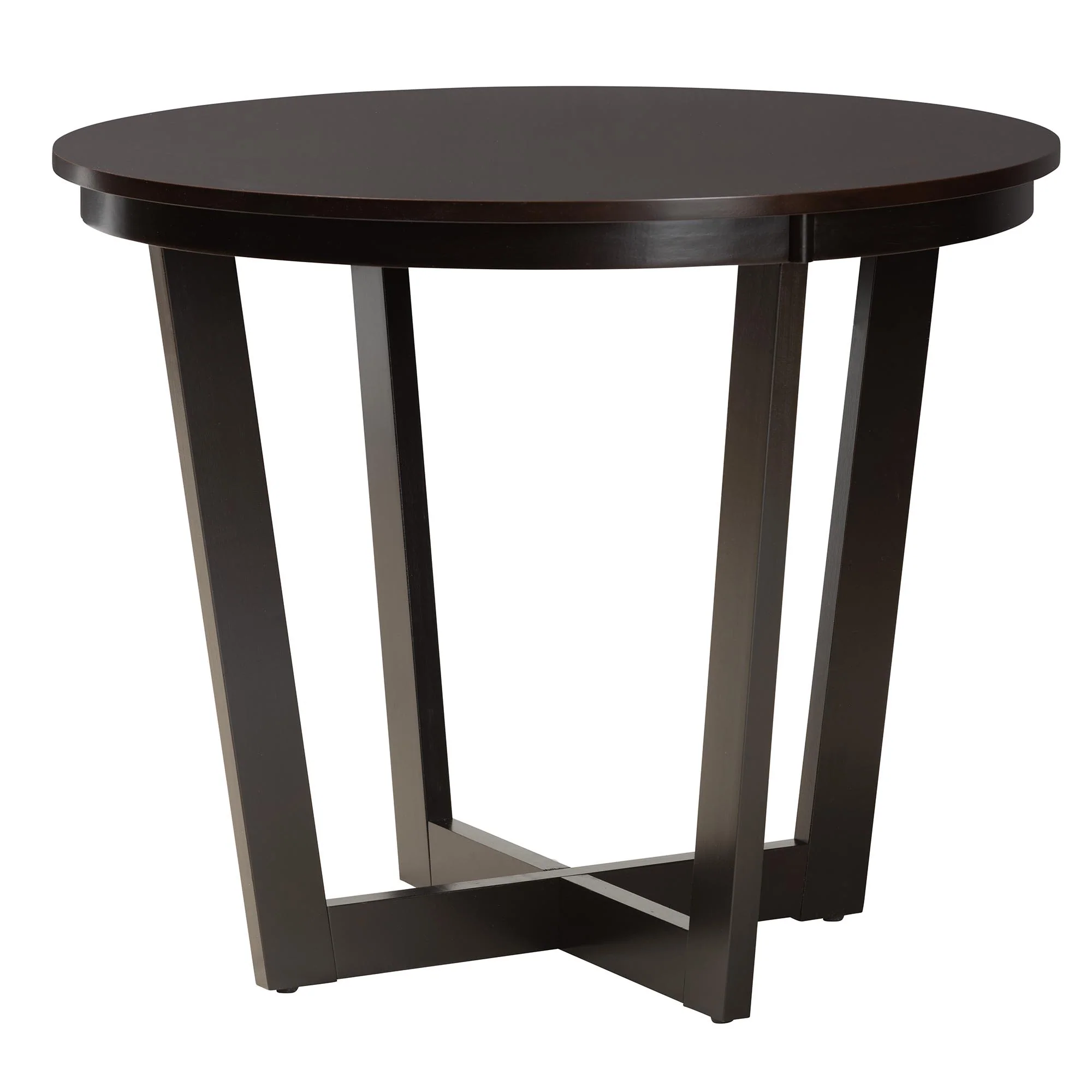 Baxton Studio Jamie Moden Grey Fabric and Dark Brown Finished Wood 5-Piece Dining Set - Image 16